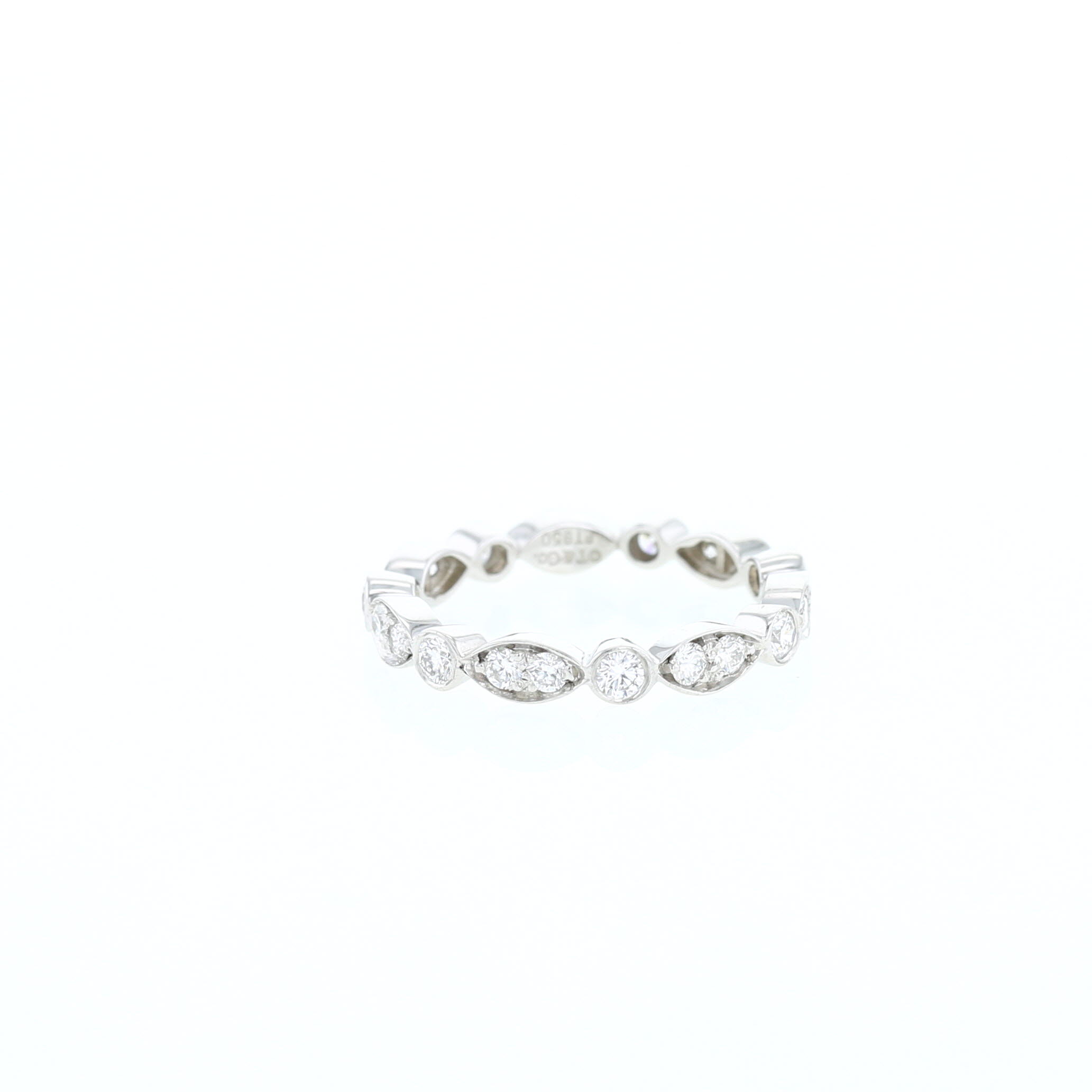 Fede nuziale Tiffany & Co Jazz in platino e diamanti