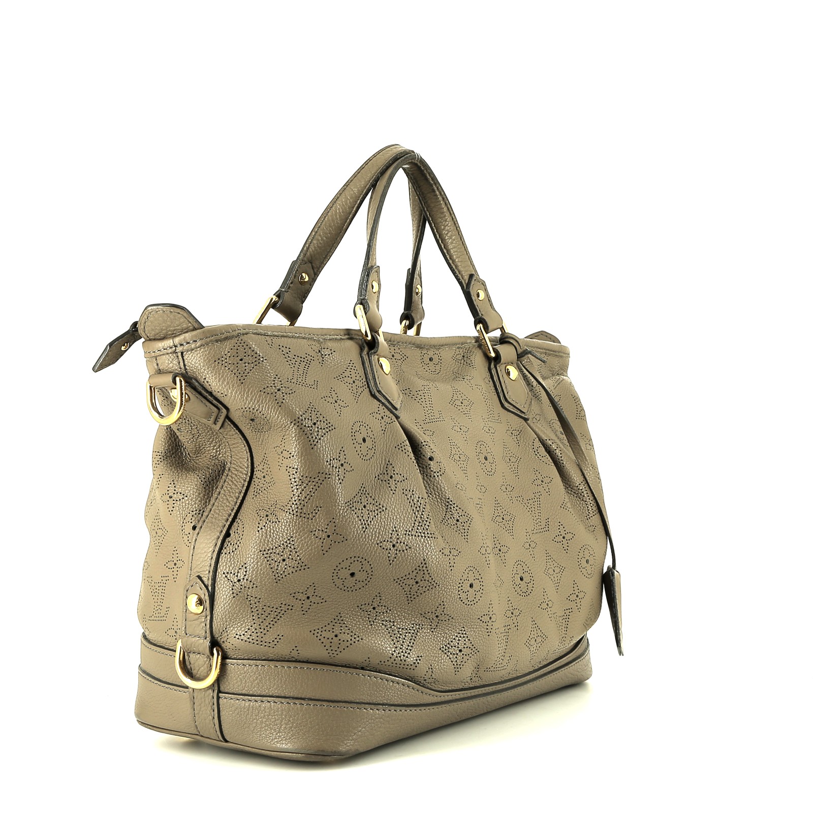 Borsa Louis Vuitton  Stellar in pelle Mahina color talpa