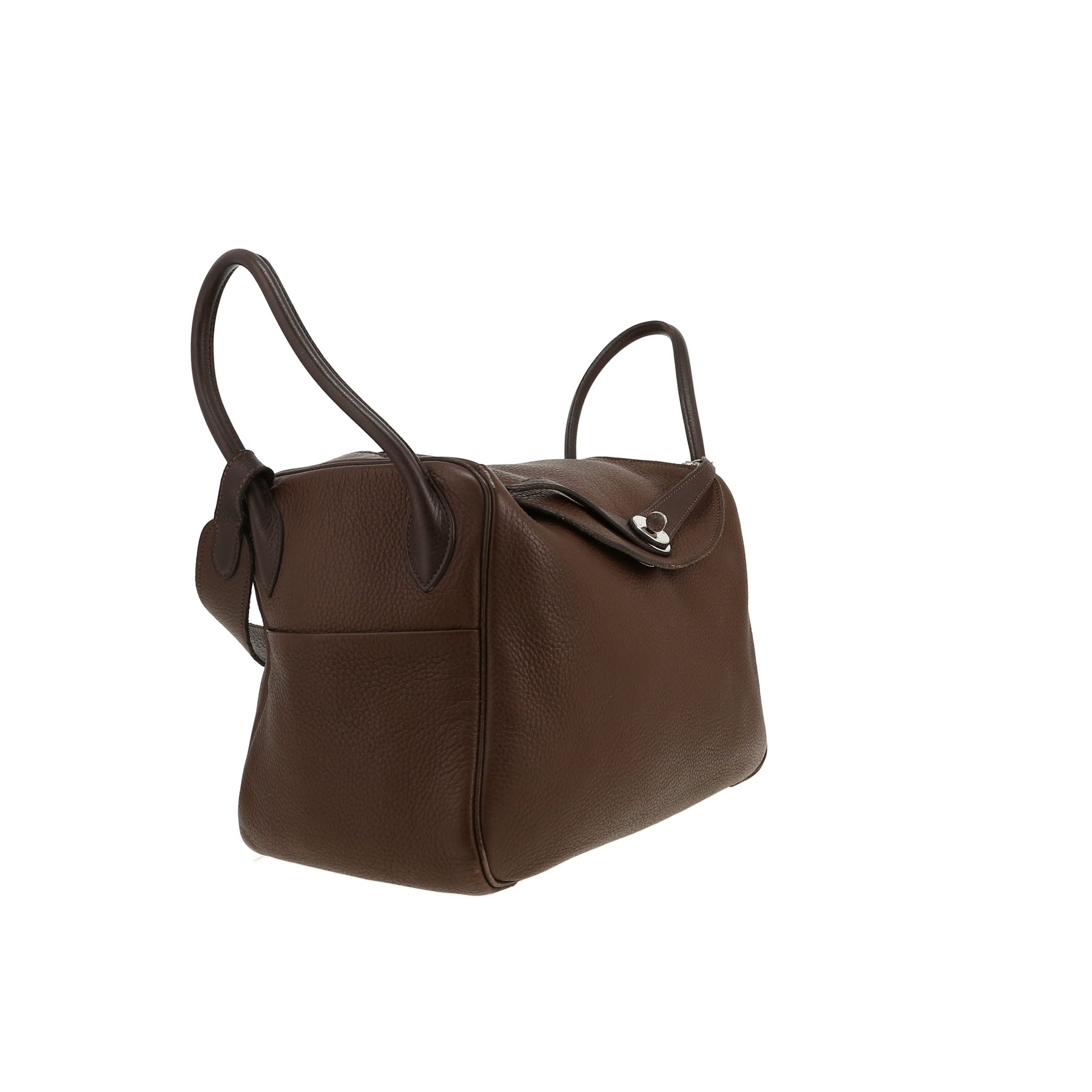 Hermès  Lindy handbag  in brown togo leather