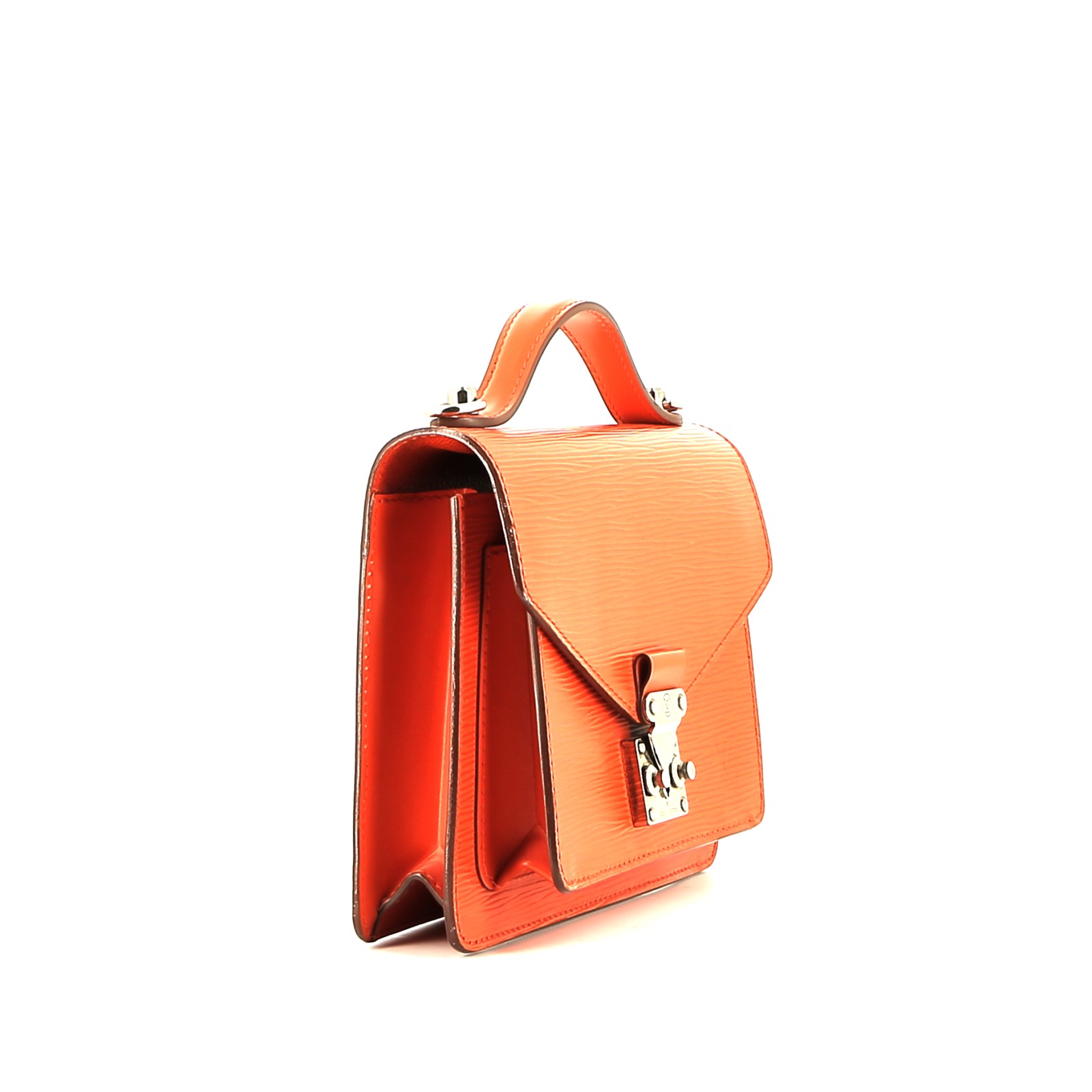 Sac bandoulière Louis Vuitton  Monceau en cuir épi orange