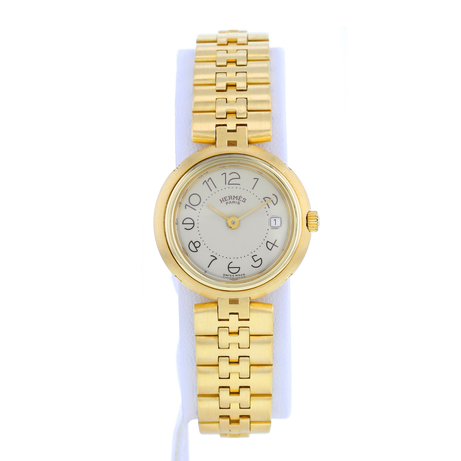 HERMES ゴールド装飾時計 HERMES] Hermes Kelly Watch Watch Vintage gold plating x