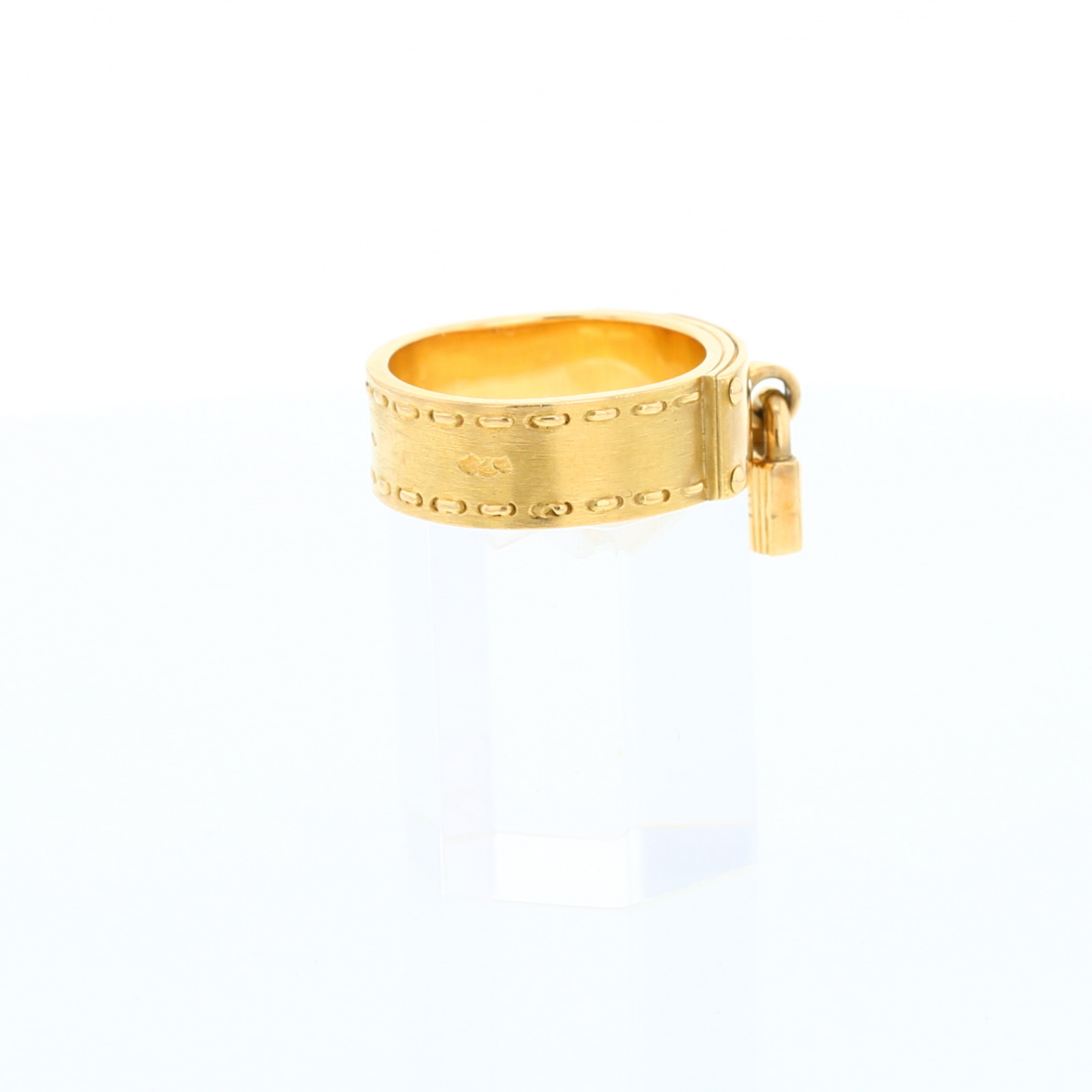 Anello Hermès Kelly in oro giallo
