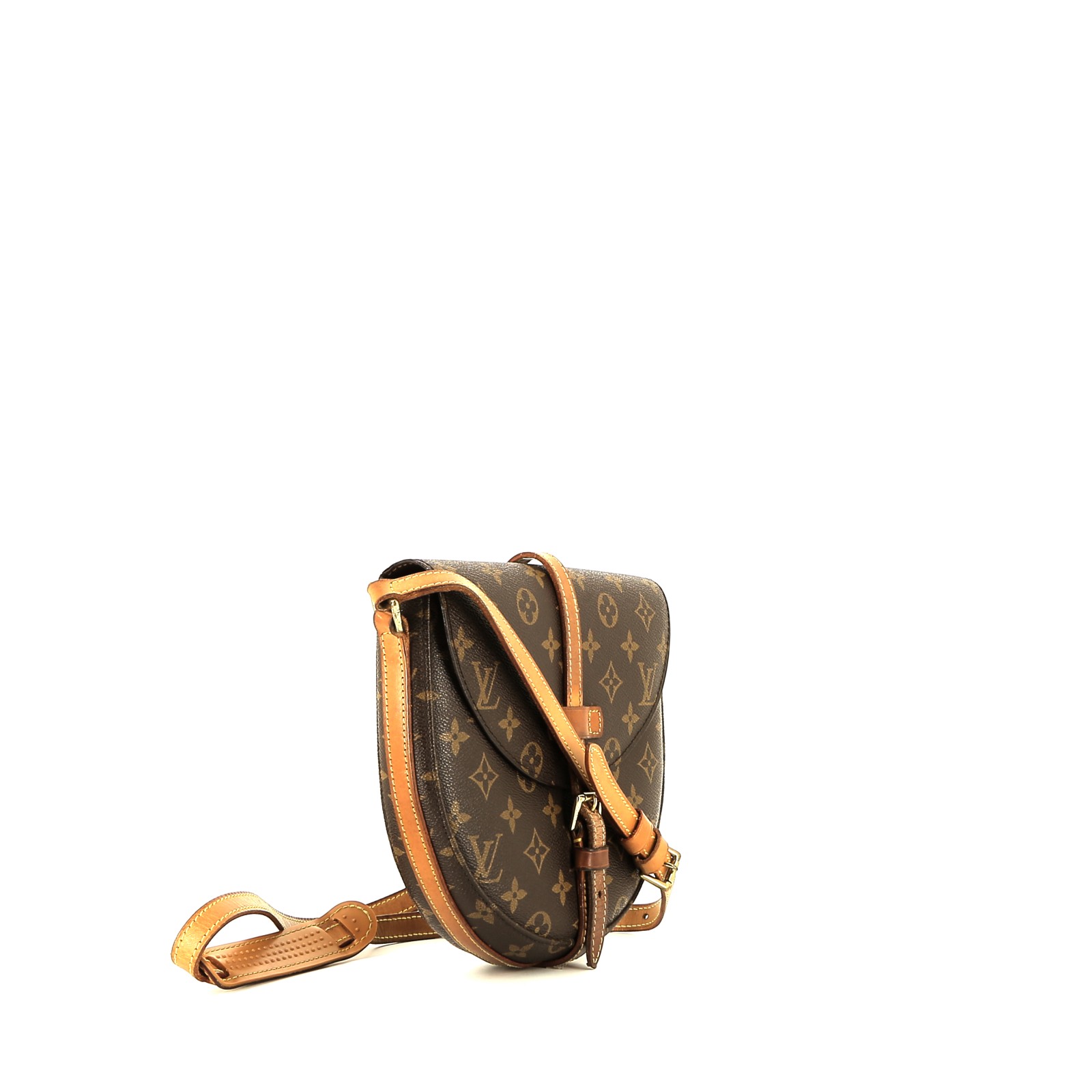 Louis Vuitton  Chantilly messenger bag  monogram canvas  and natural leather