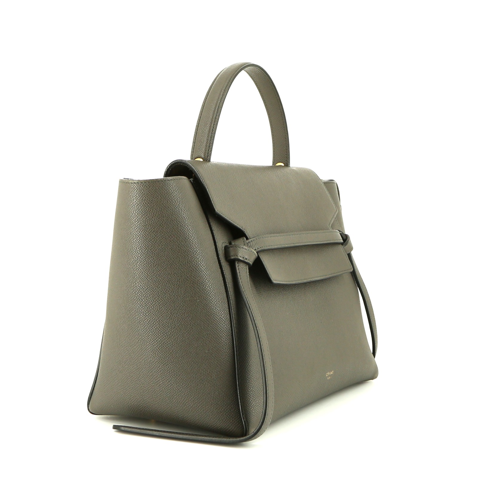 Sac bandoulière Celine  Belt en cuir grainé gris