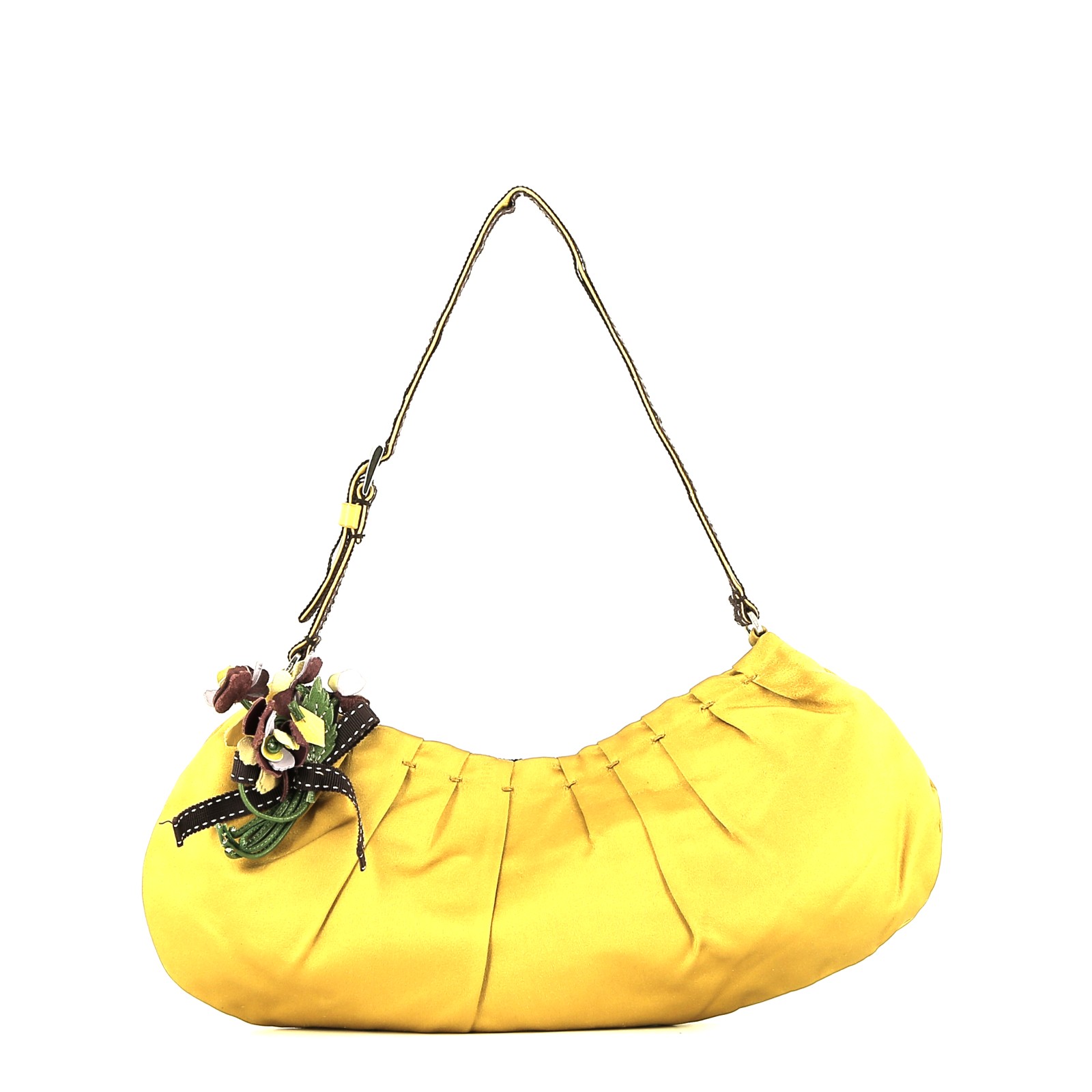 ハンドバッグ PRADA YELLOW LEATHER HANDBAG Prada Handbag: Elegant Yellow Dome