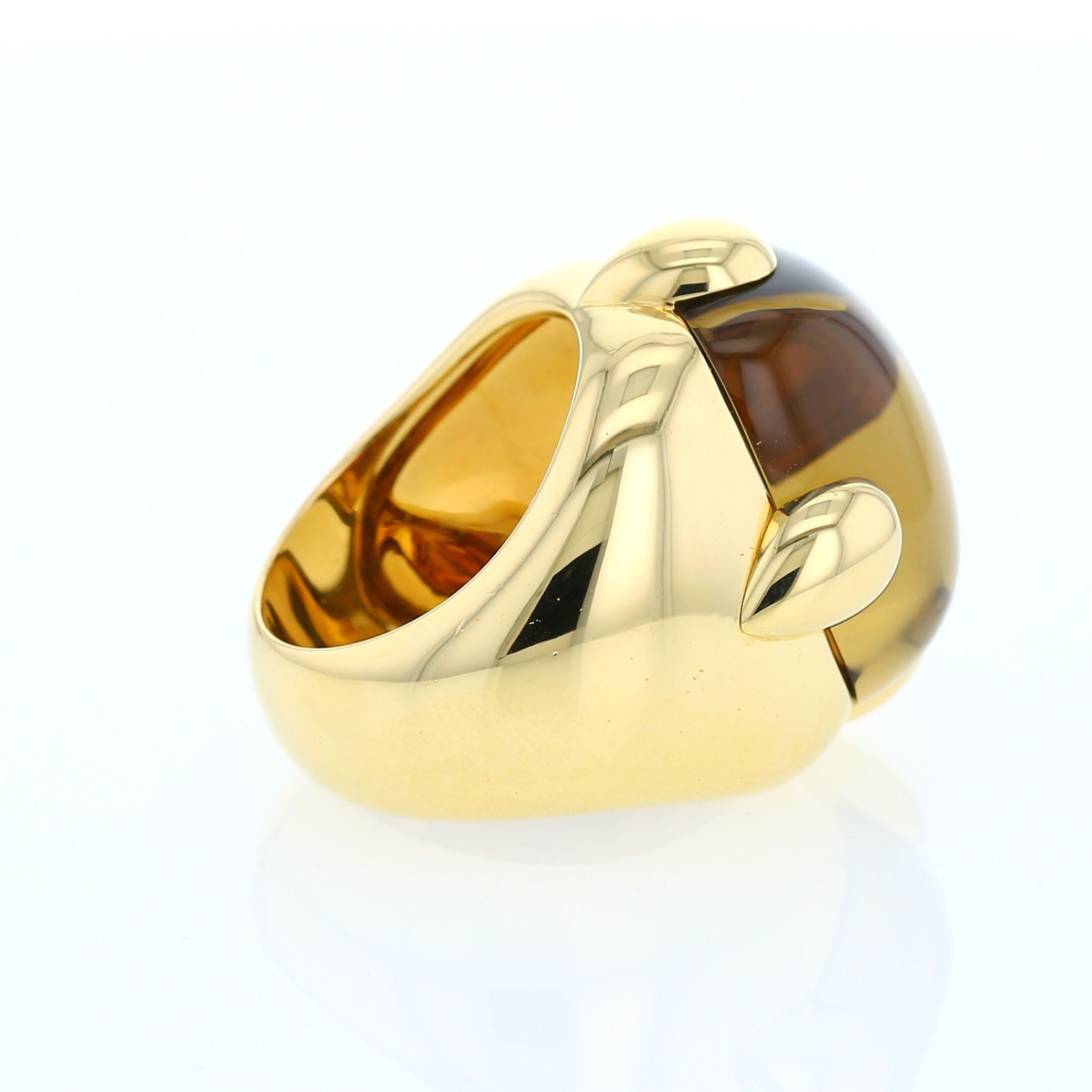 Bague Pomellato Griffe en or jaune et citrine