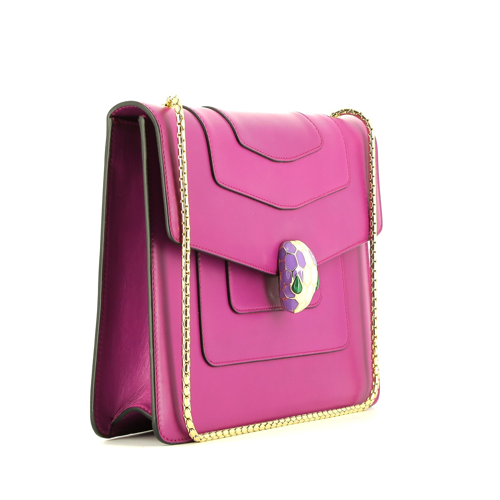 Bulgari  Forever shoulder bag  in purple leather