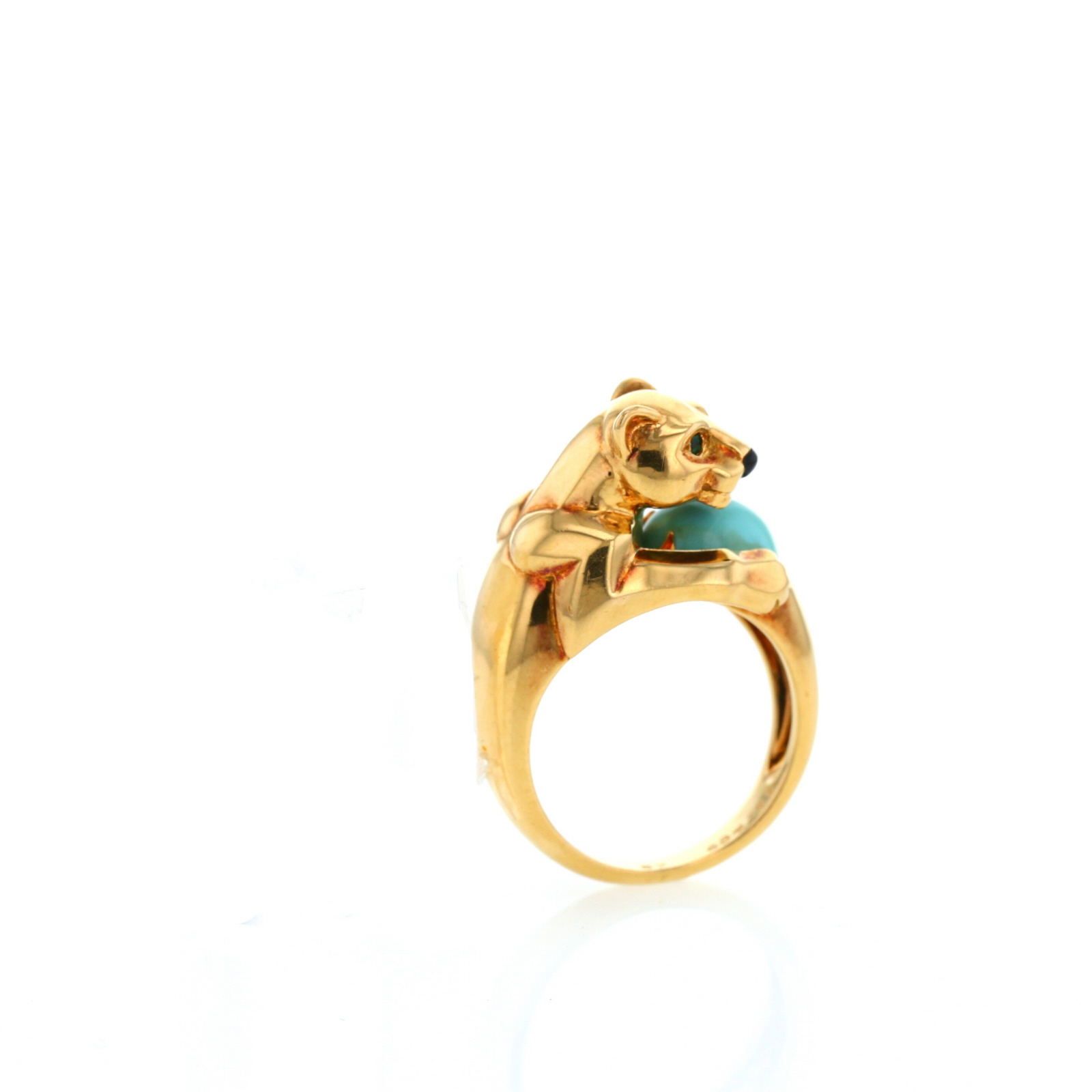 Cartier Panthère Vedra ring in yellow gold, turquoise and onyx