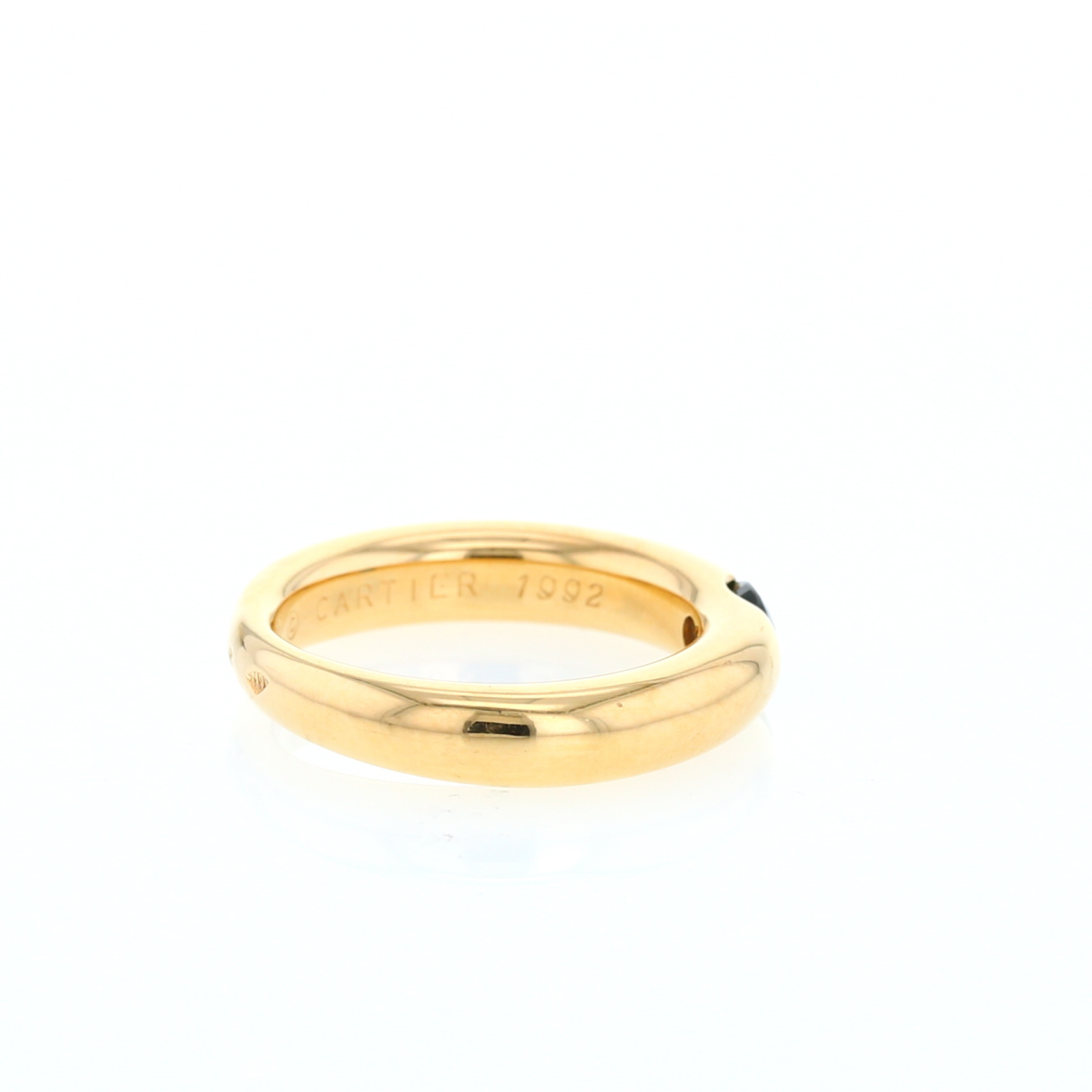 Sortija Cartier  de oro amarillo y zafiro