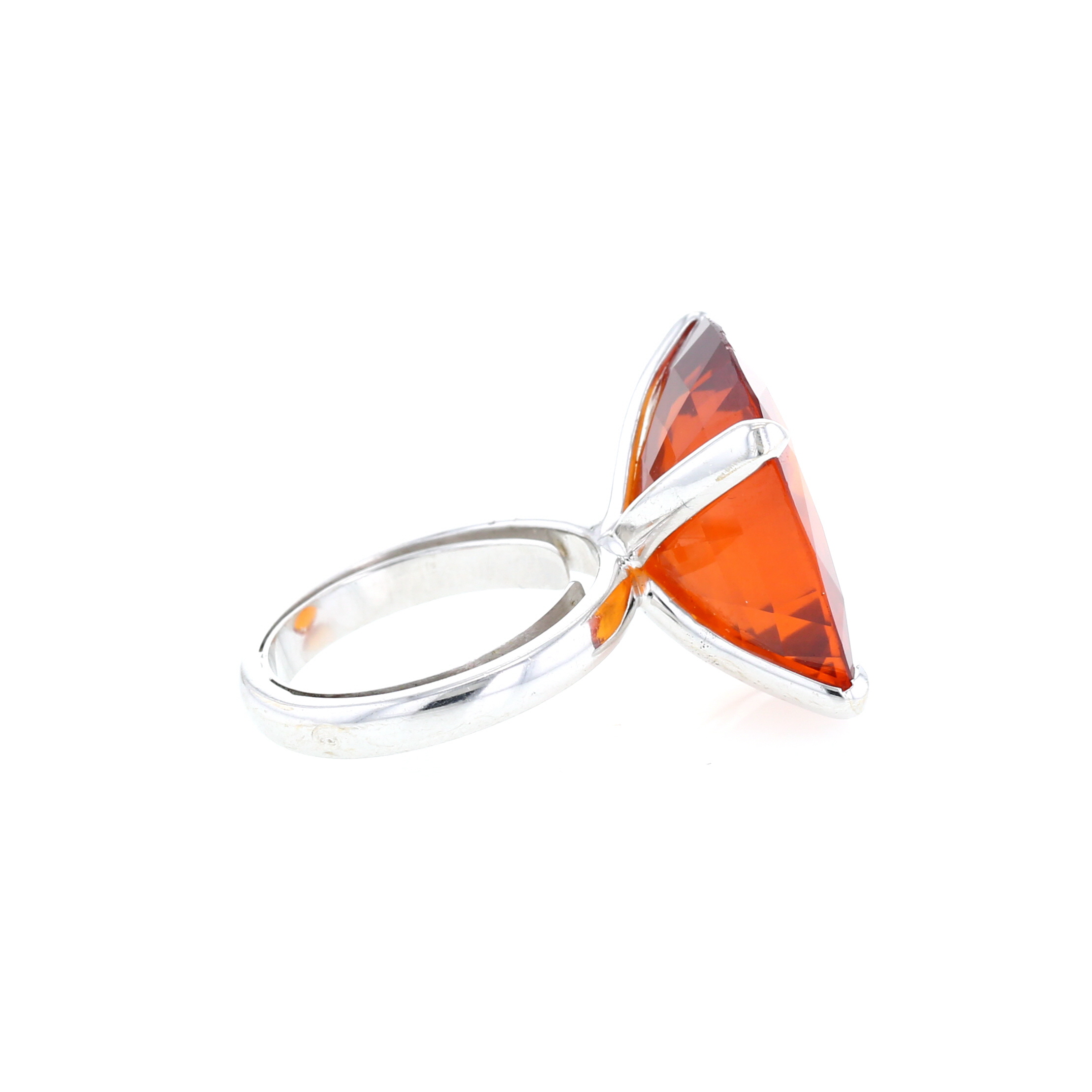 Vintage  ring in white gold and sapphire