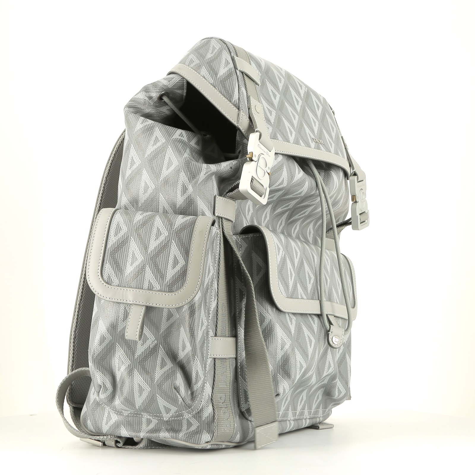 Dior  Hit the Road backpack  in grey monogram canvas
