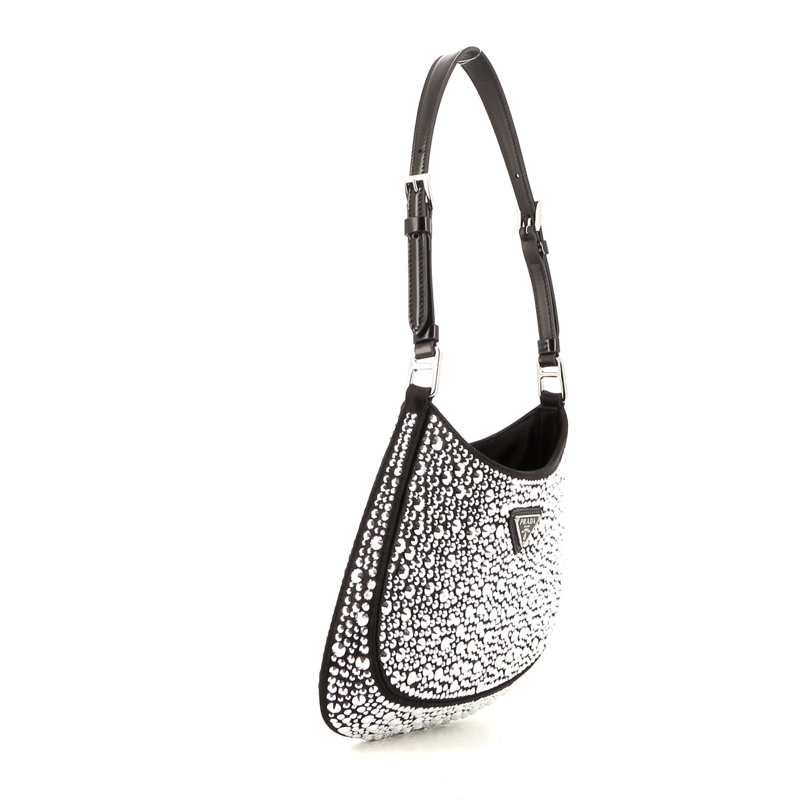 Bolso de mano Prada  Cleo en satén negro