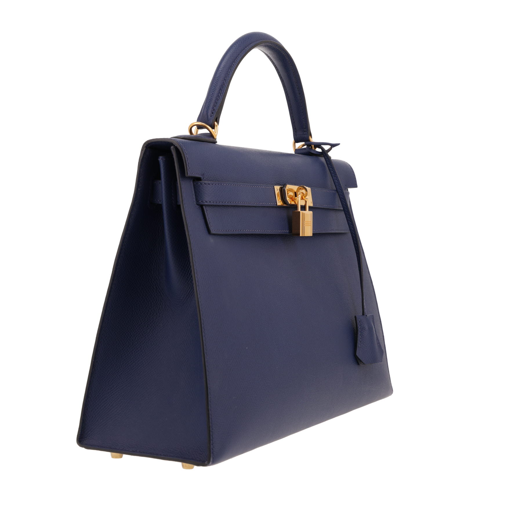 Sac à main Hermès  Kelly 32 cm en cuir epsom bleu indigo