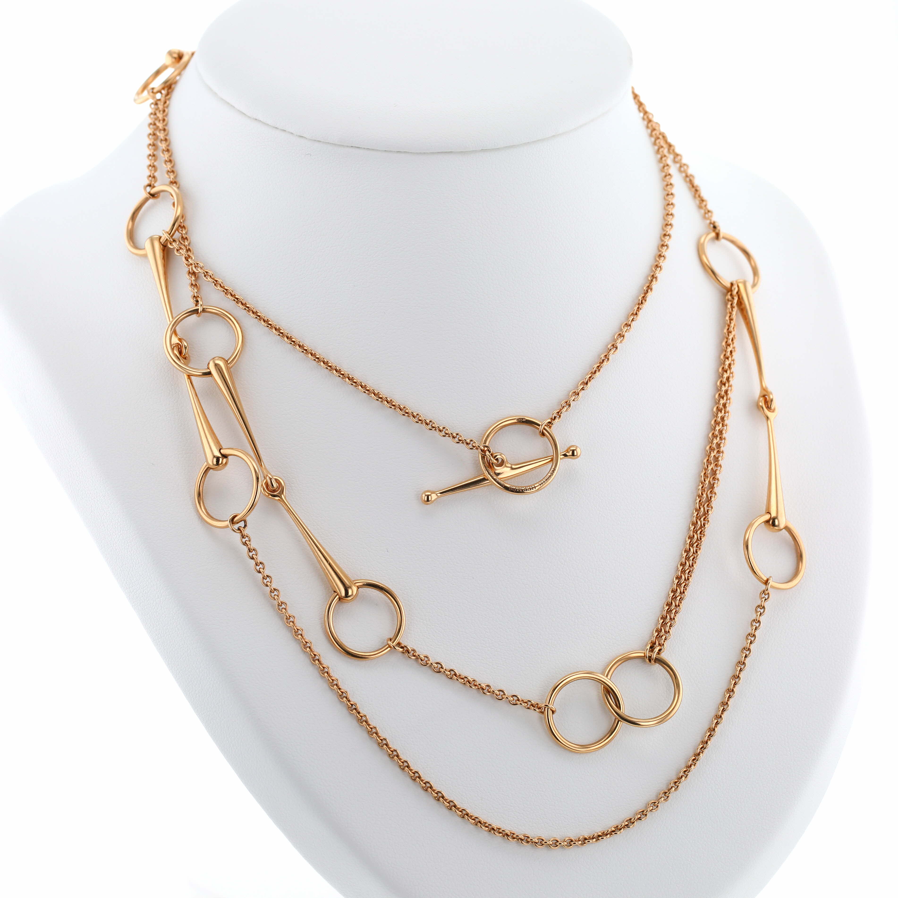 Collar Hermès Filet d'Or de oro rosa