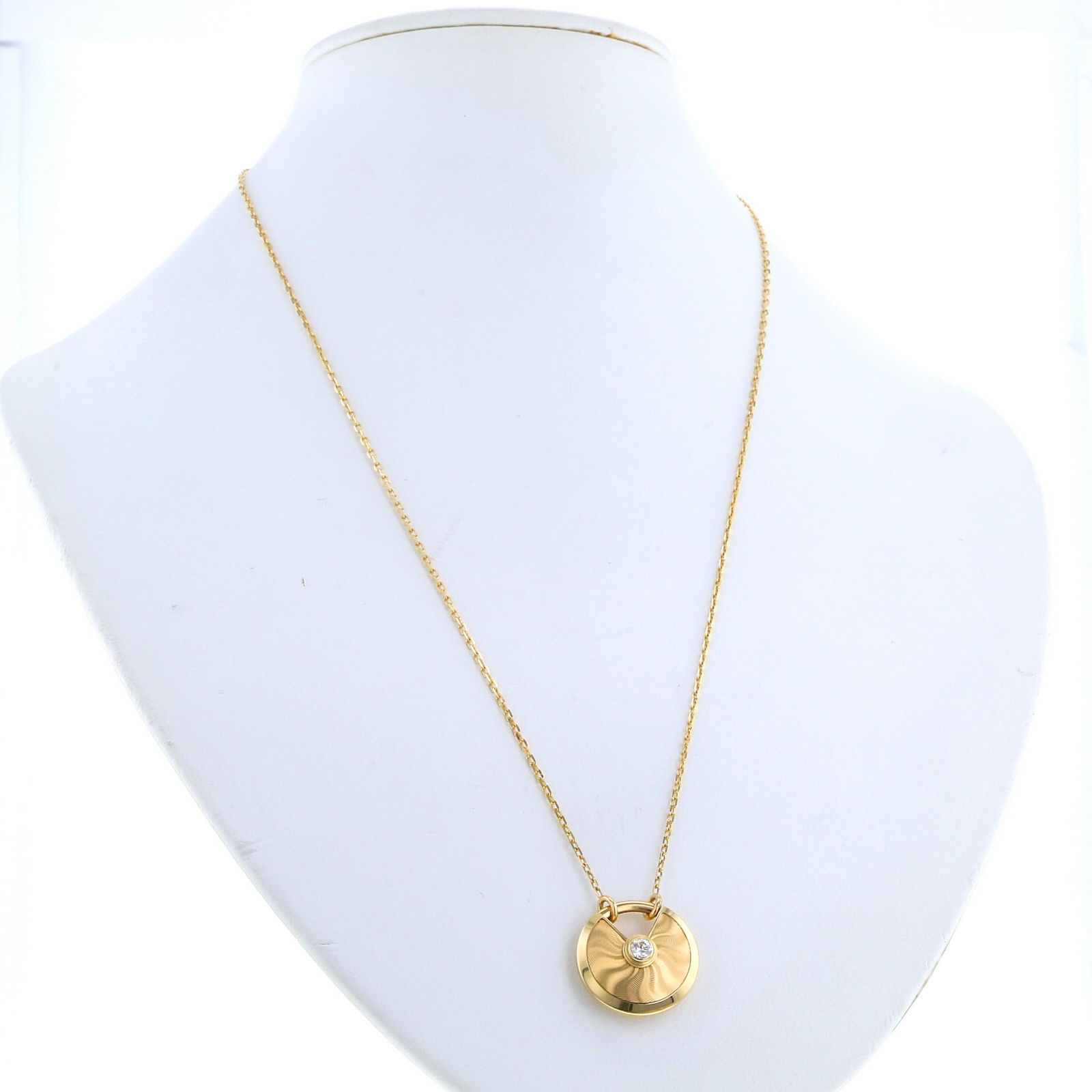 Cartier Amulette large model necklace in yellow gold and diamonds