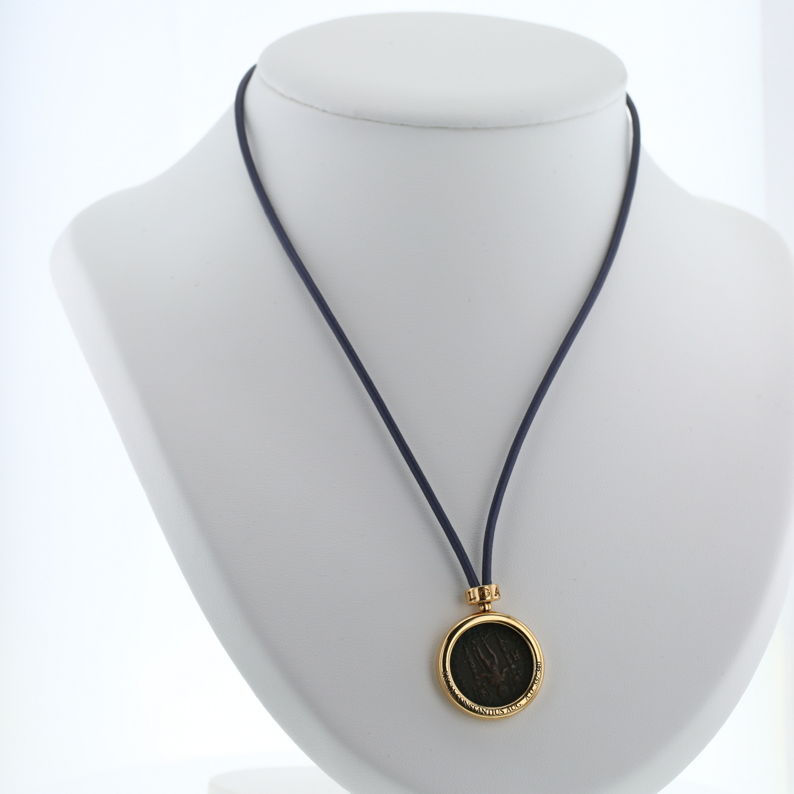 Bulgari Monete necklace in yellow gold and antic coin (Siscia-Constantius Aug. A.D. 337-340)