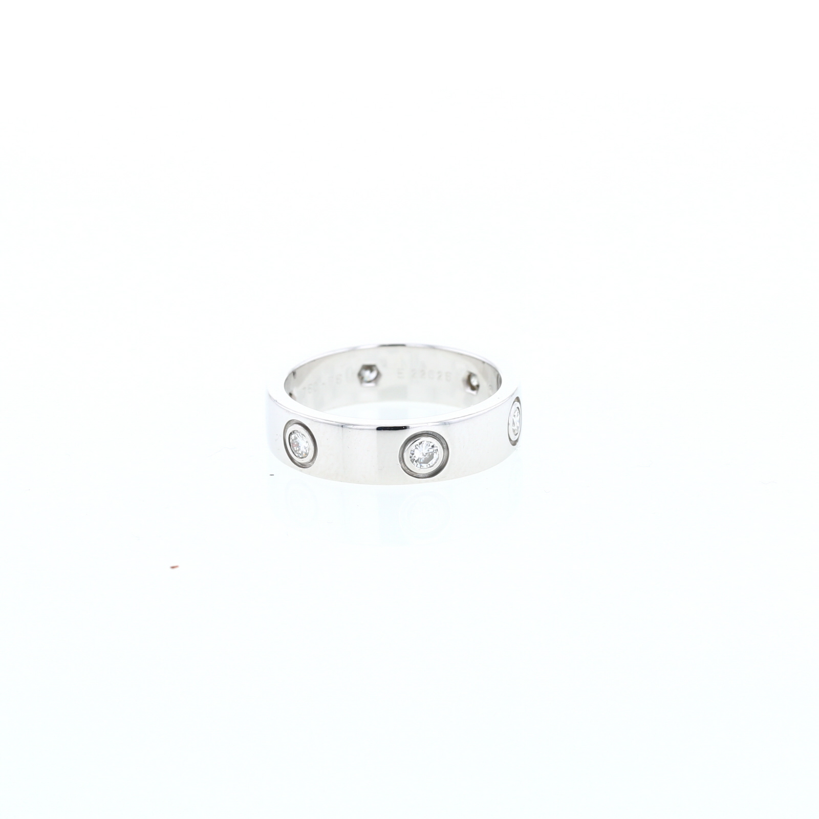 Cartier Love large model ring in white gold and diamonds