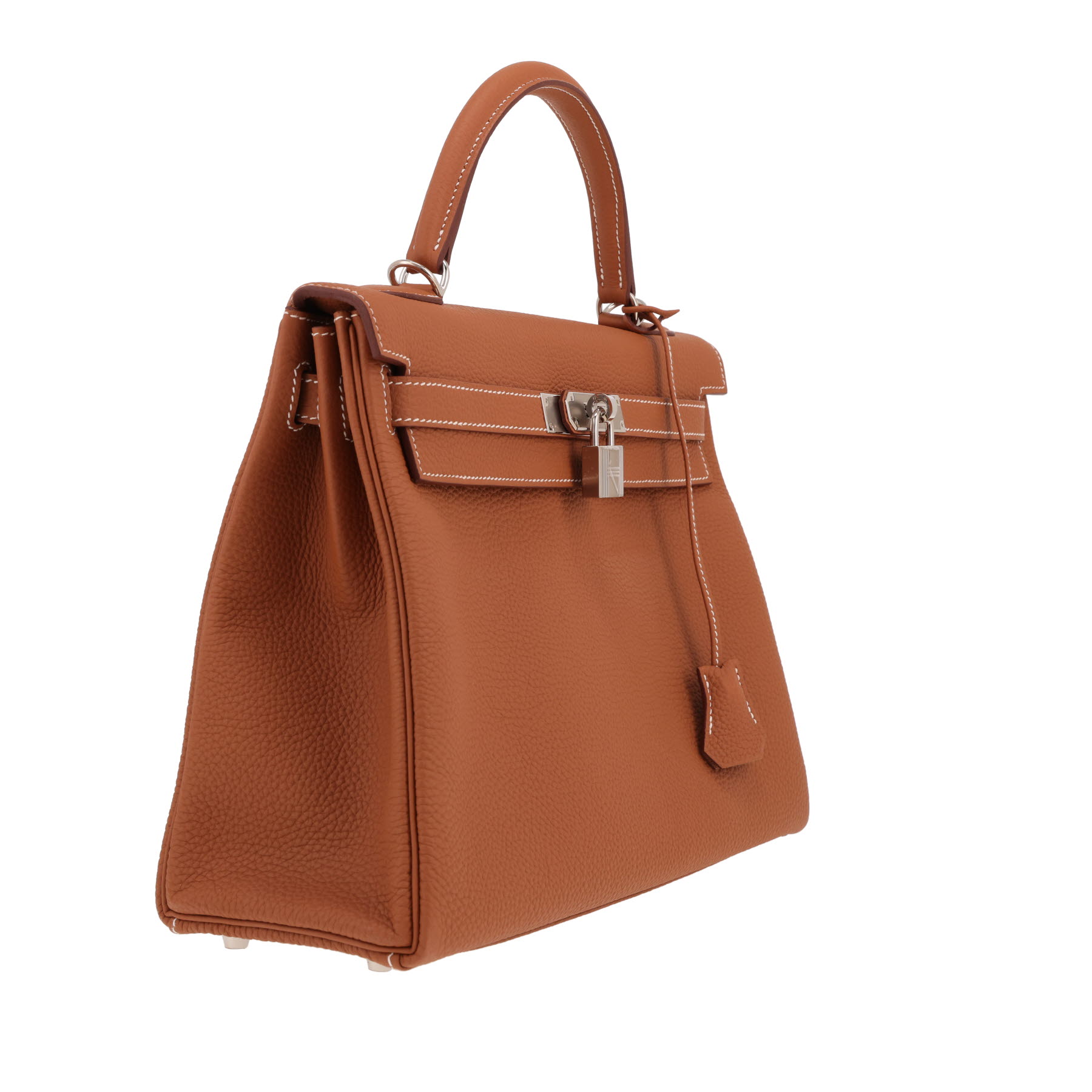Borsa Hermès  Kelly 32 cm in pelle togo gold