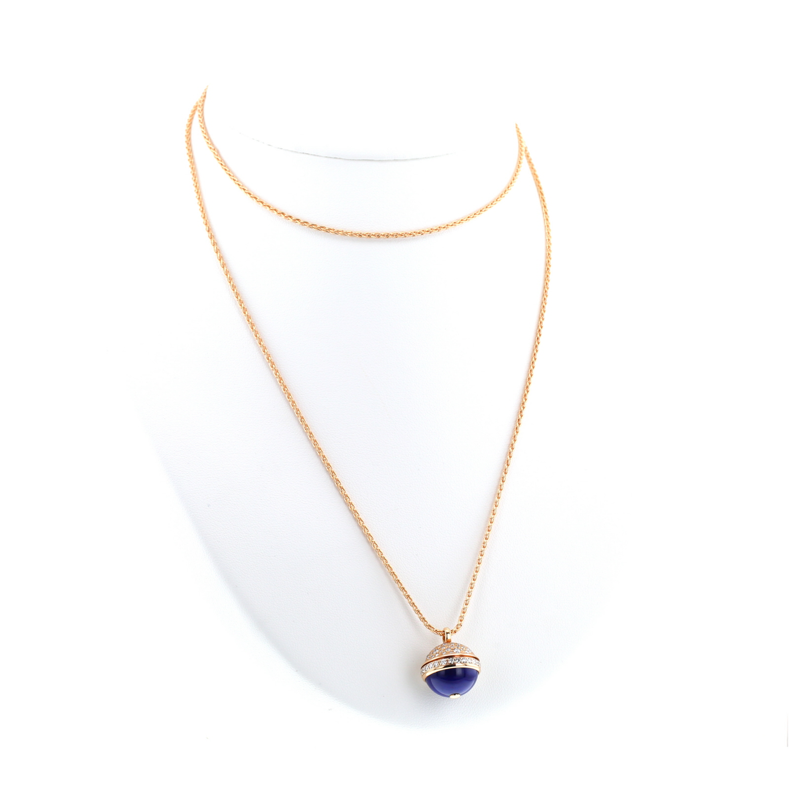 Collana lunga Piaget Possession in oro rosa, diamanti e lapislazzuli