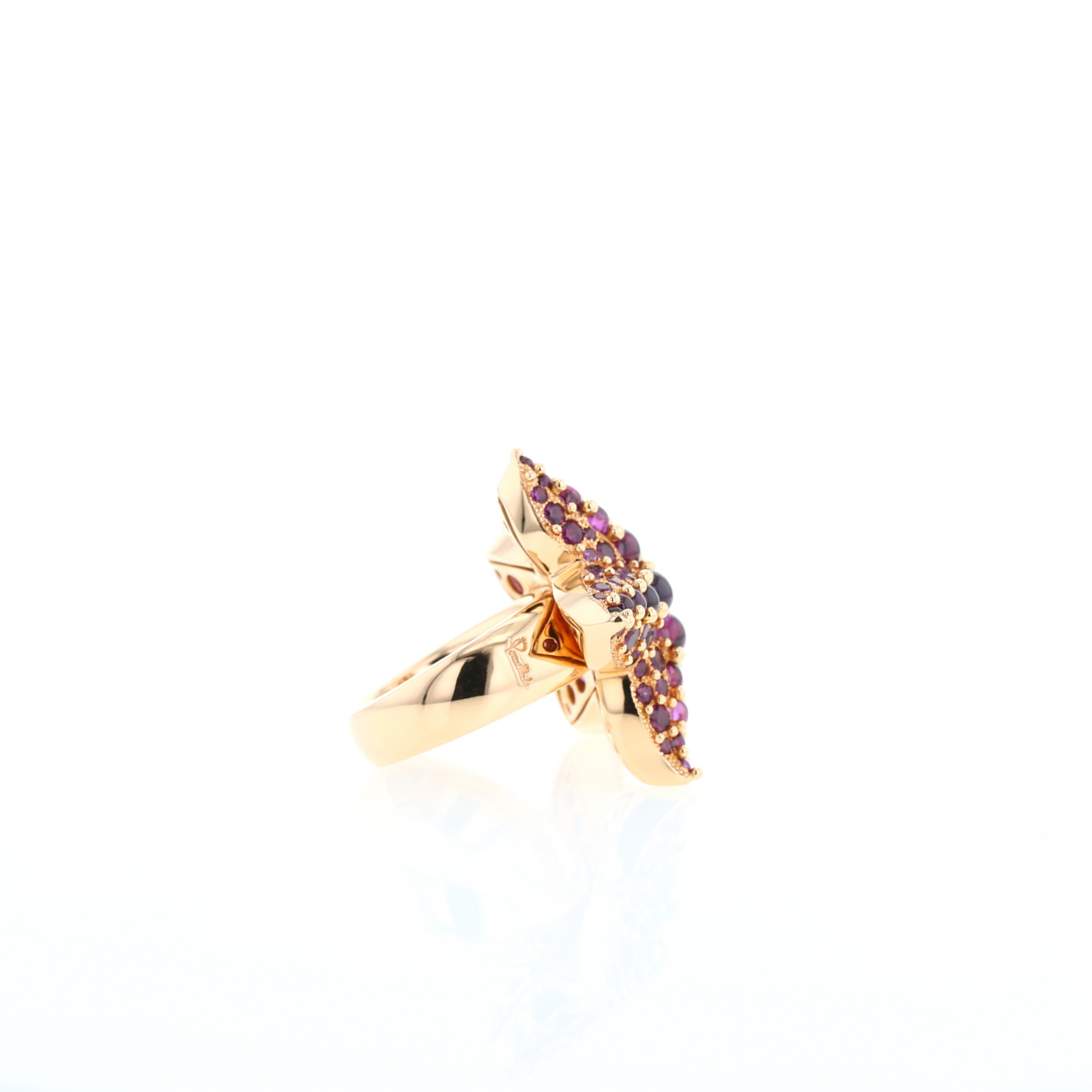 Anello Pomellato Sirène in oro rosa e rodolite