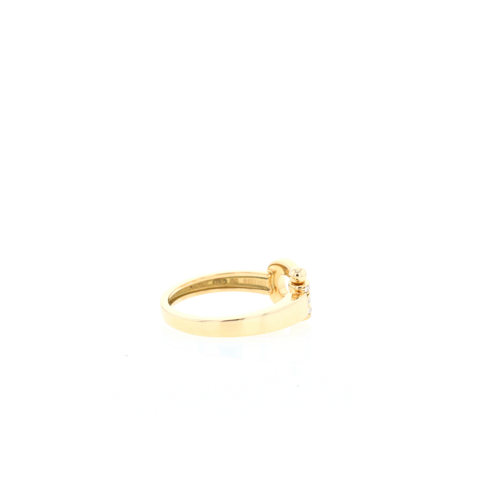 Bague Fred Force 10 moyen modèle en or jaune et diamants