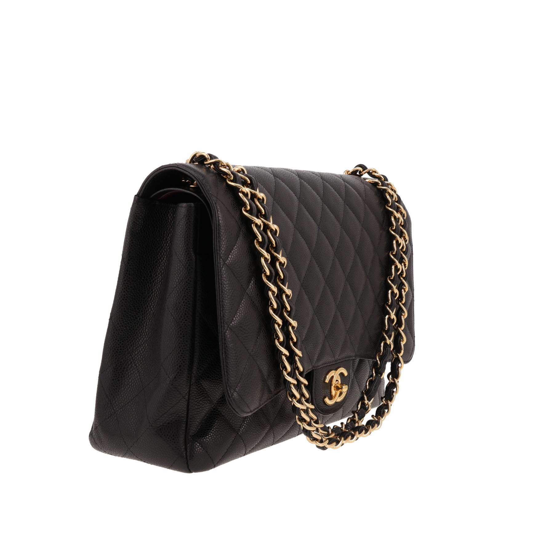 Bolso bandolera Chanel  Timeless Maxi Jumbo en cuero granulado acolchado negro