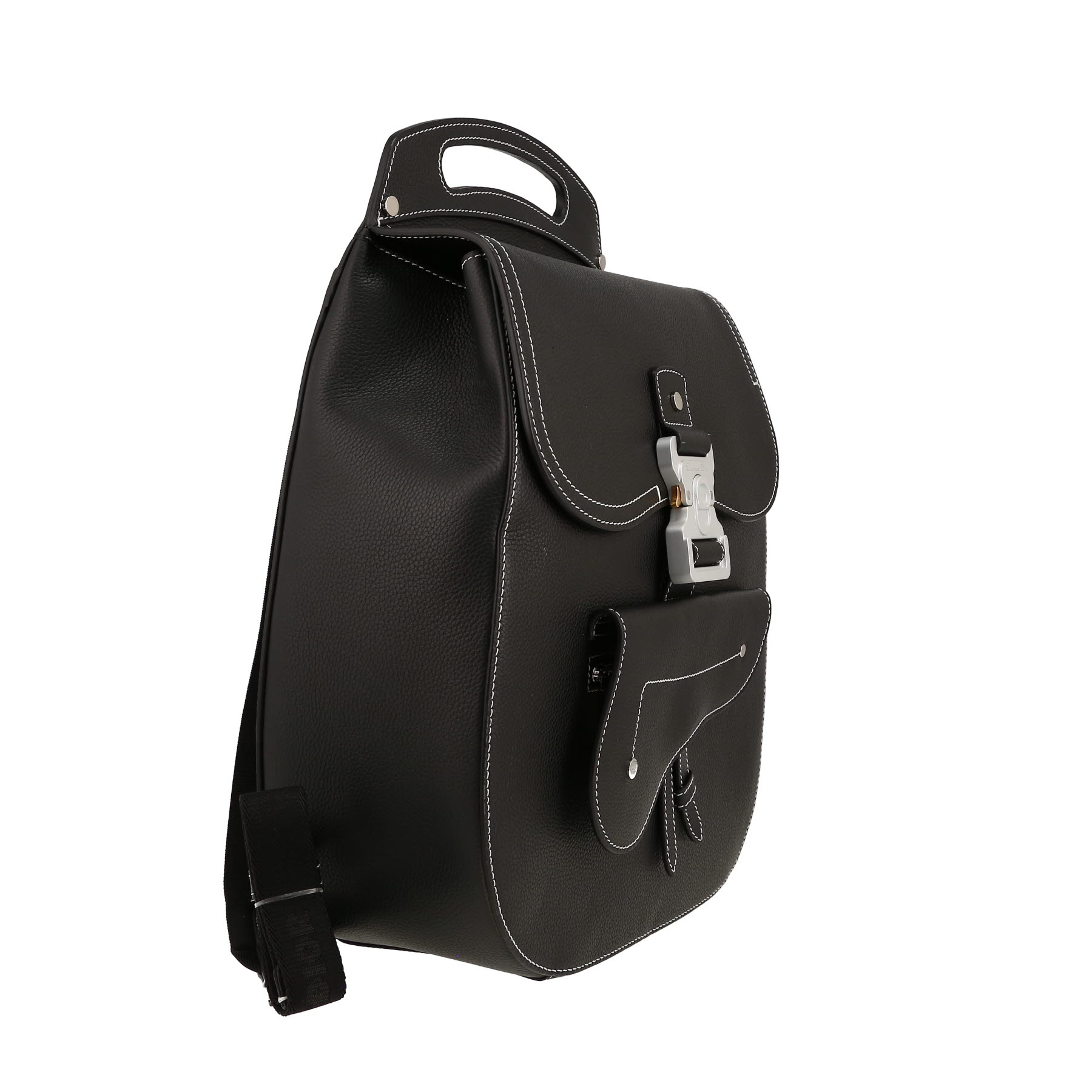 Dior  Gallop backpack  in black grained leather