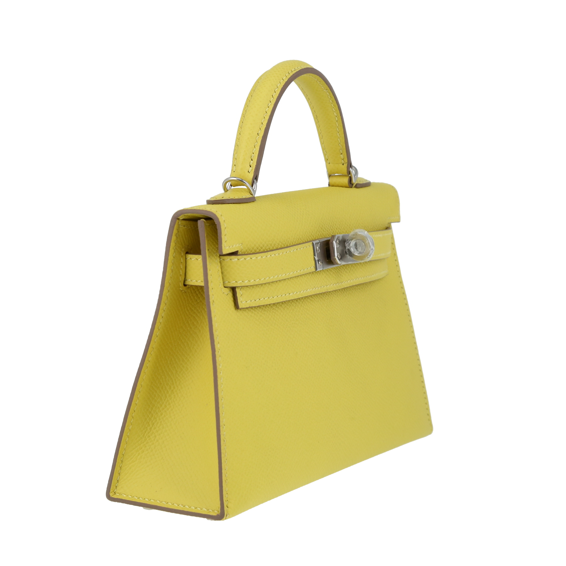 Hermès  Kelly 20 cm handbag  in yellow epsom leather