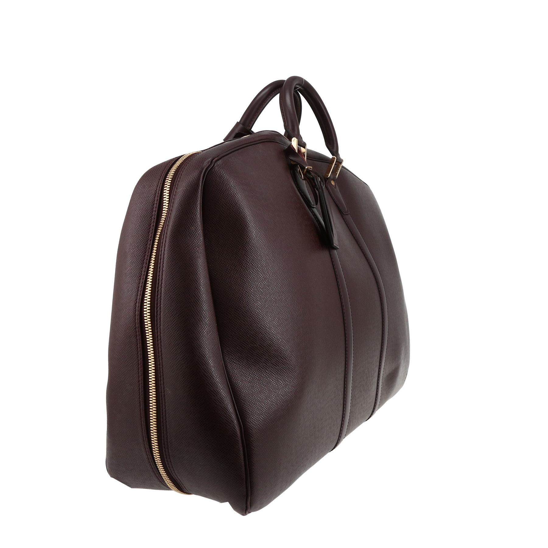Louis Vuitton  Kendall travel bag  in burgundy taiga leather