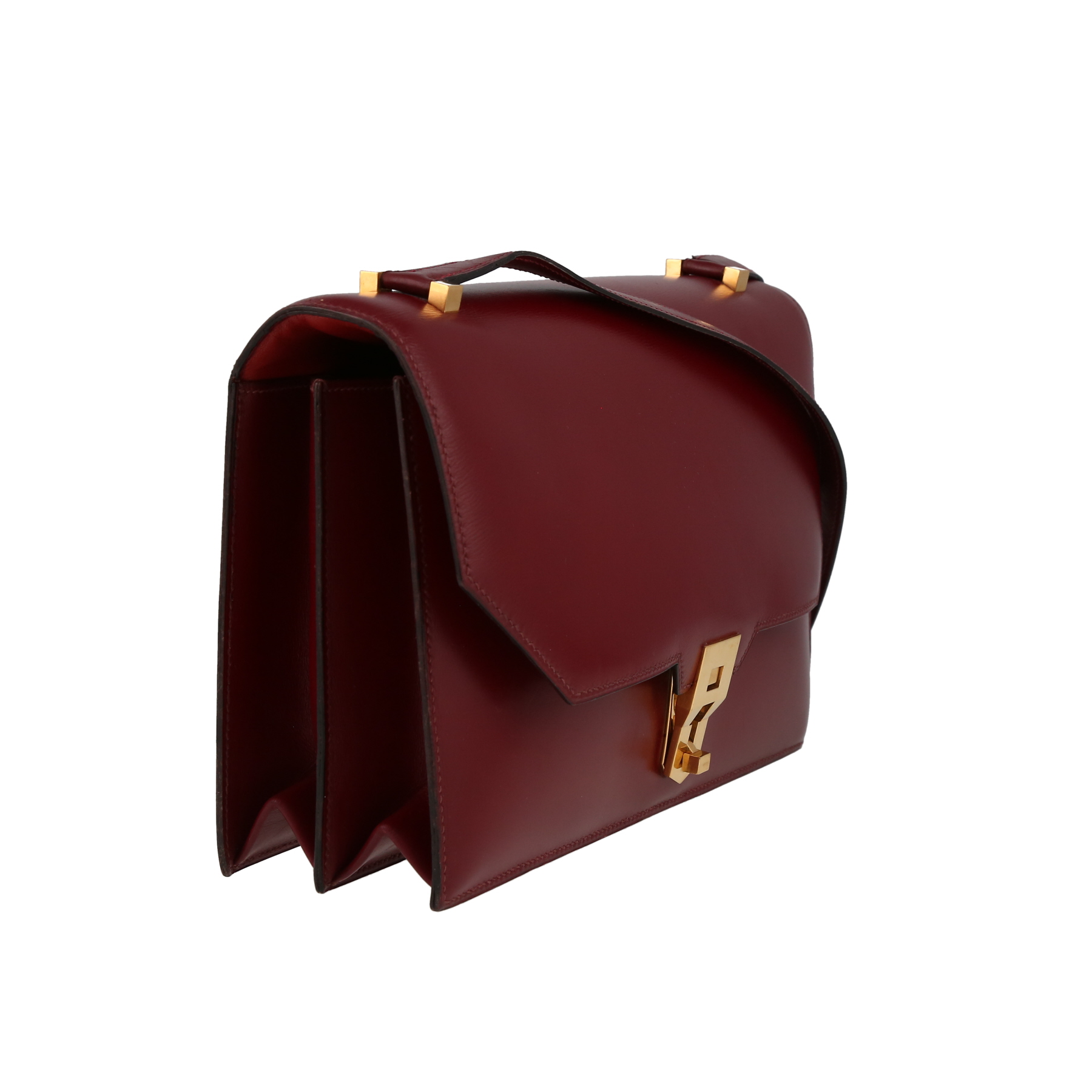 Borsa a tracolla Hermès  Pax in pelle box rosso H