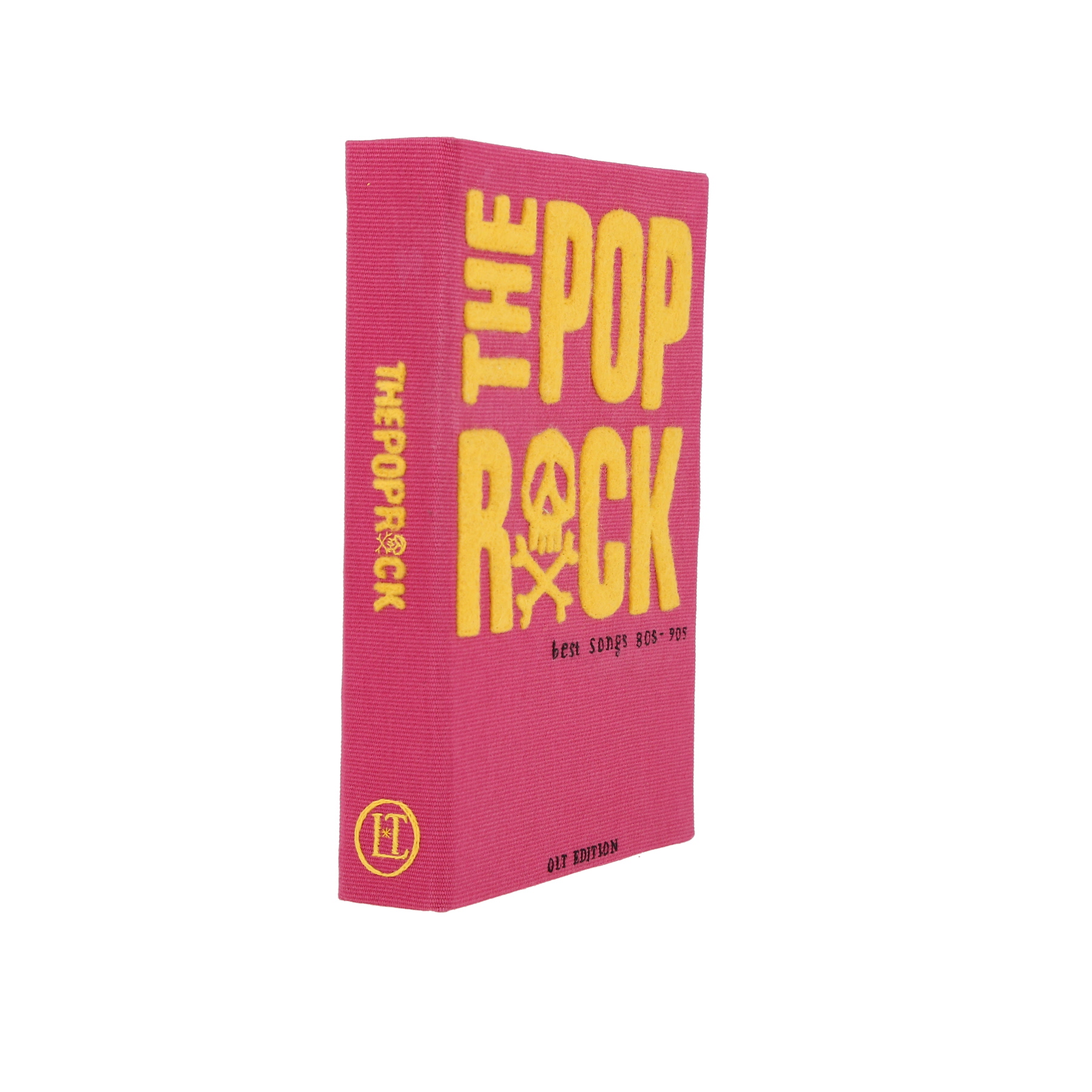 Olympia Le-Tan The Pop Rock Best songs 80s - 90s clutch  in pink canvas