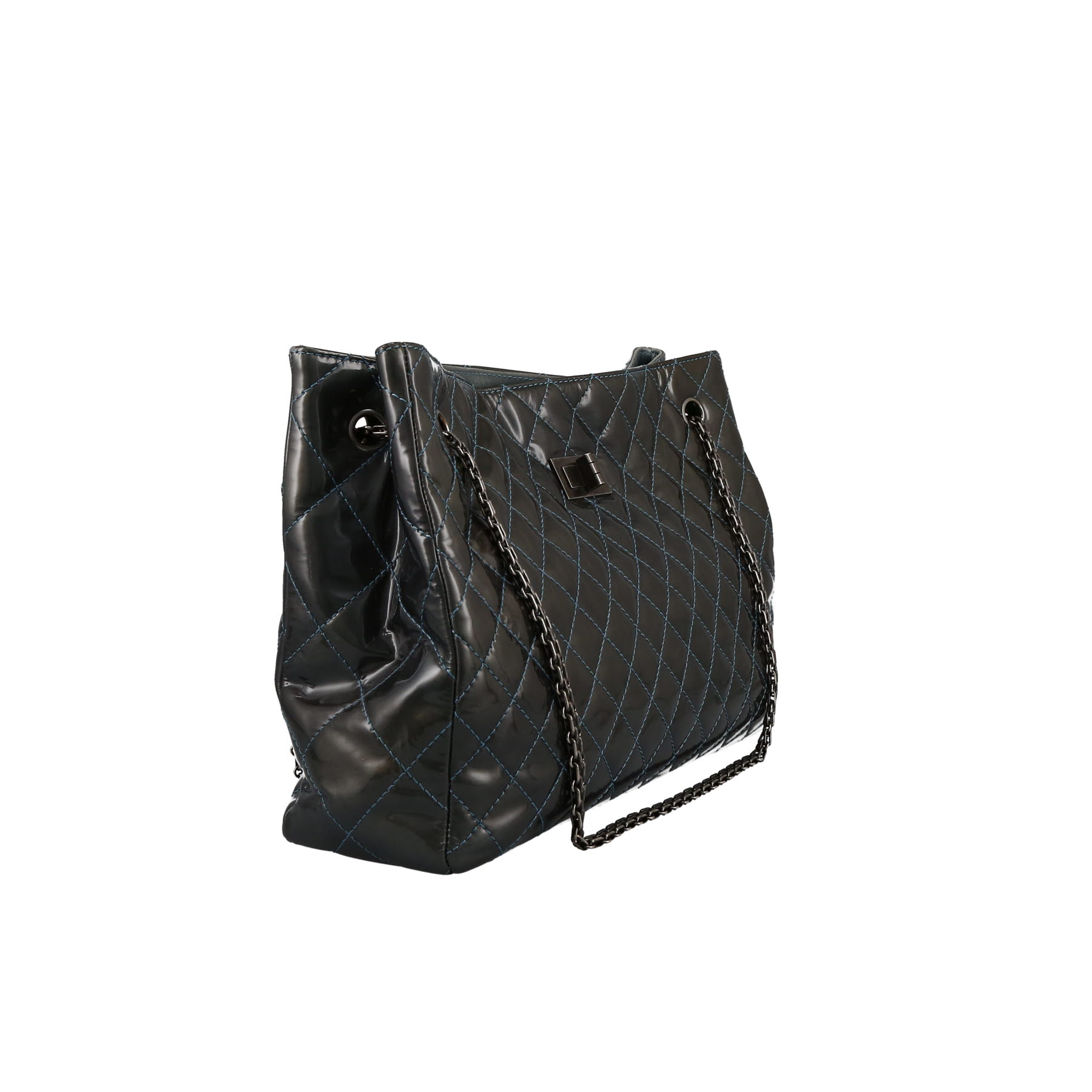 Chanel  Shopping GST bag worn on the shoulder or carried in the hand  in green quilted leather