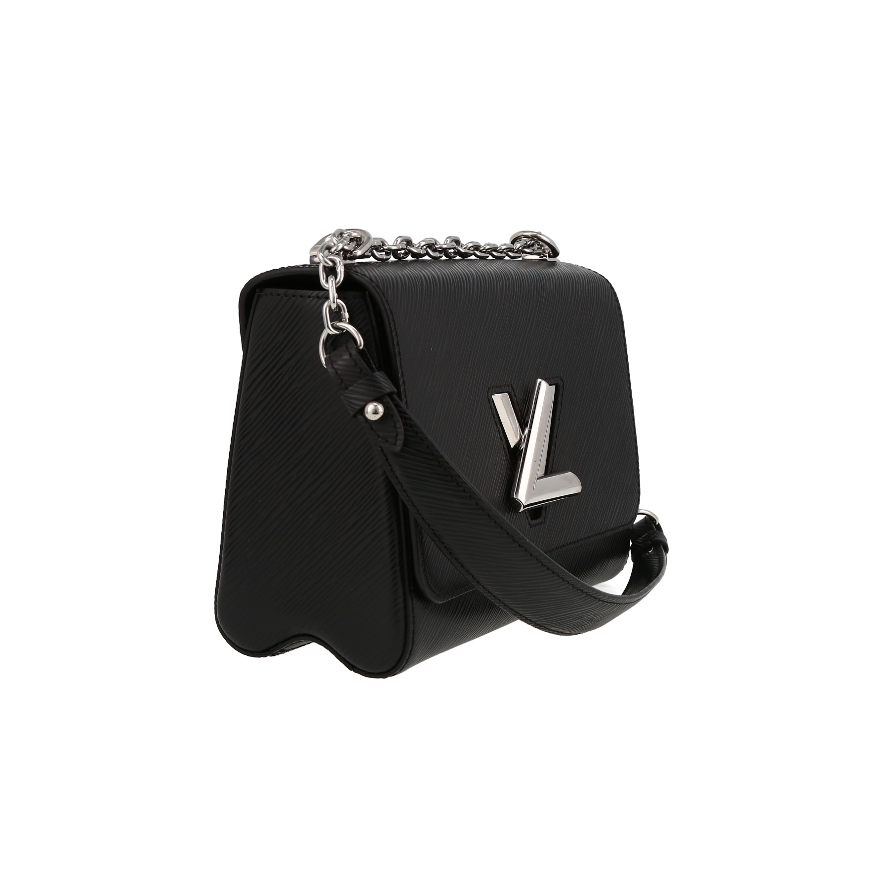 Bolso bandolera Louis Vuitton  Twist en cuero Epi negro