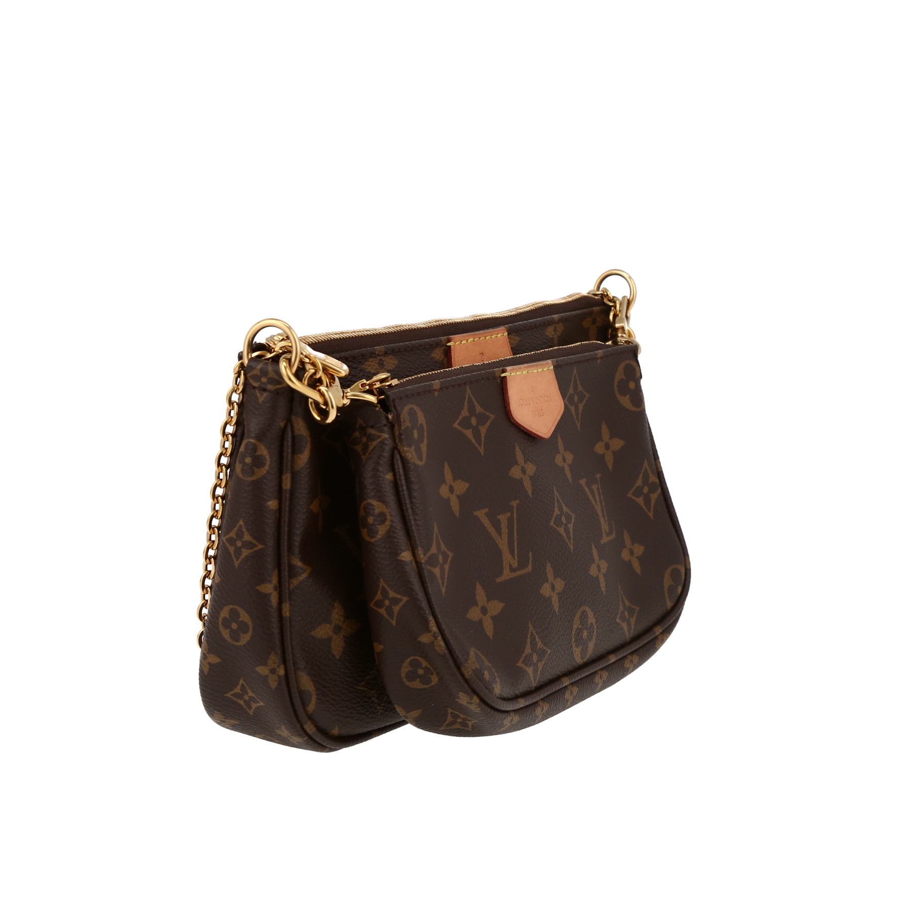 Sac/pochette Louis Vuitton  Multi-Pochette en toile monogram marron