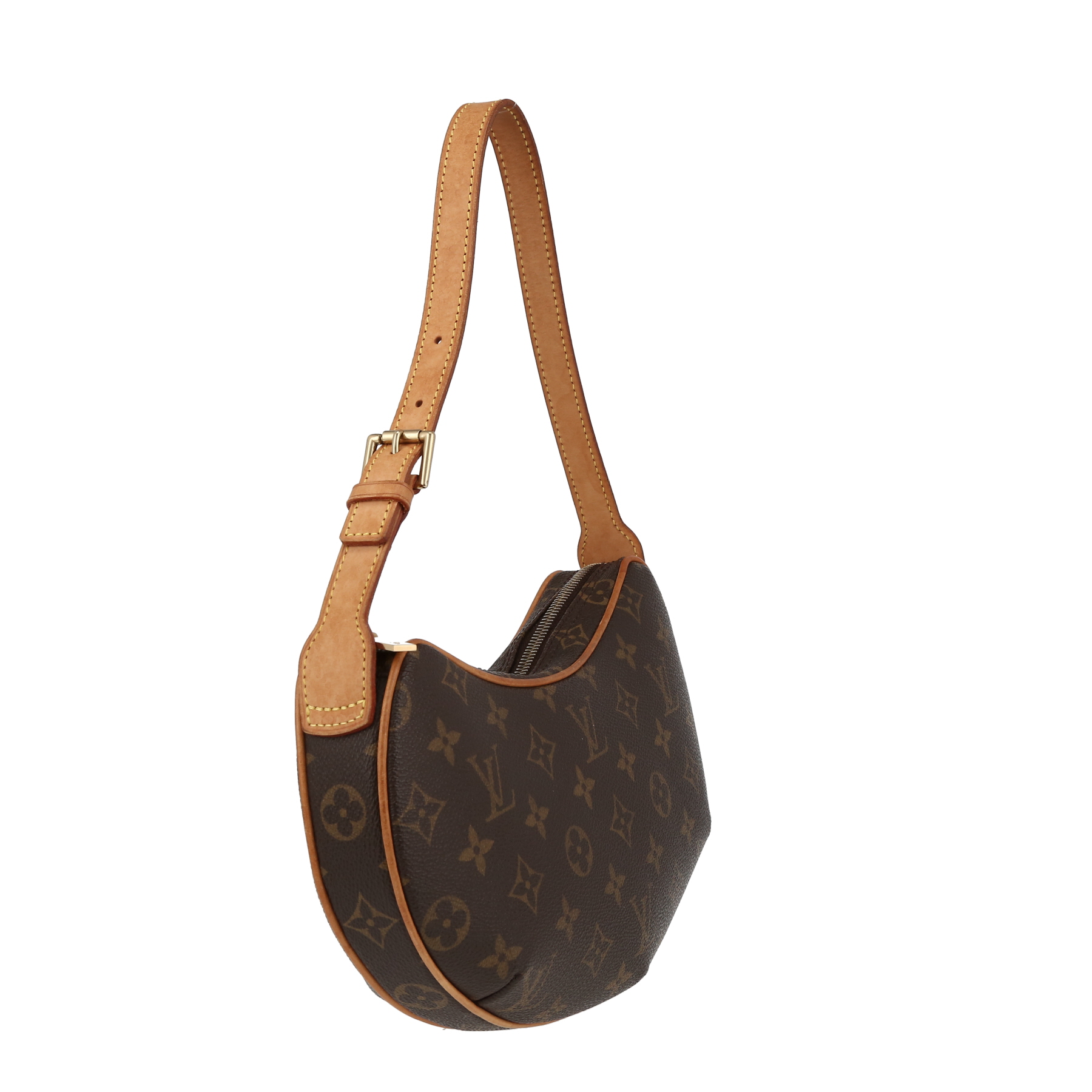 Bolso de mano Louis Vuitton  Croissant en lona Monogram y cuero natural