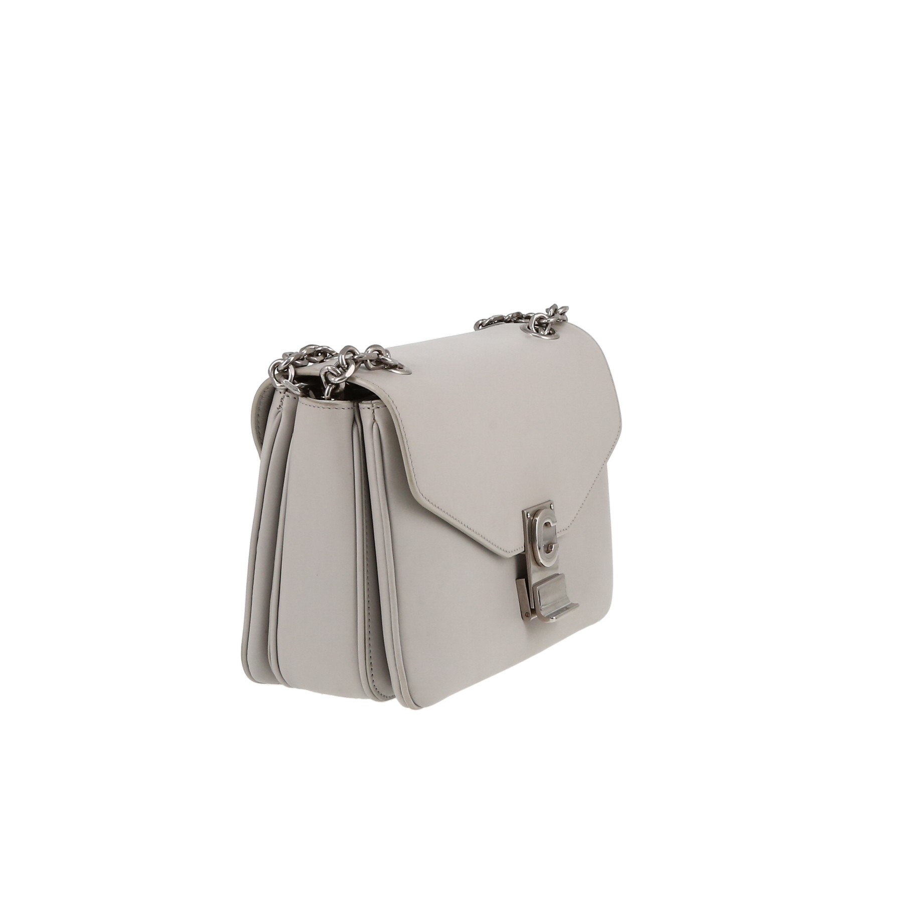 Bolso para llevar al hombro o en la mano Celine  C bag en cuero gris