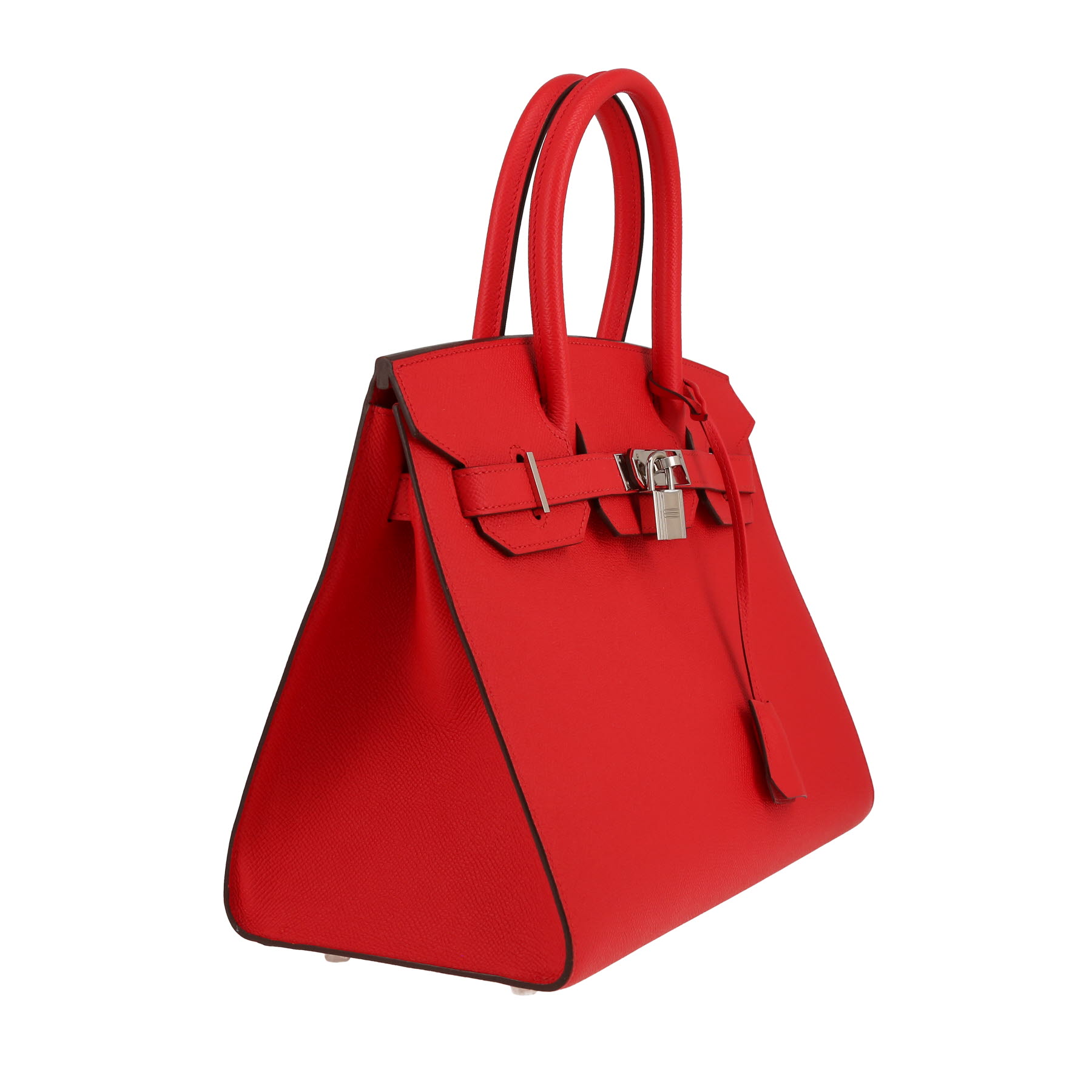 Borsa Hermès  Birkin 30 cm in pelle Epsom rosso granata