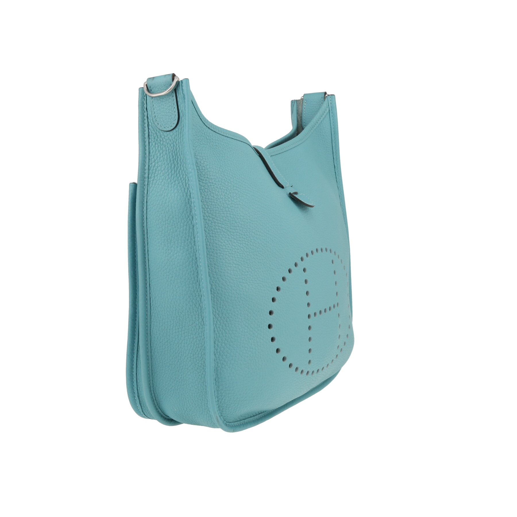 Hermès  Evelyne III shoulder bag  in blue jean togo leather