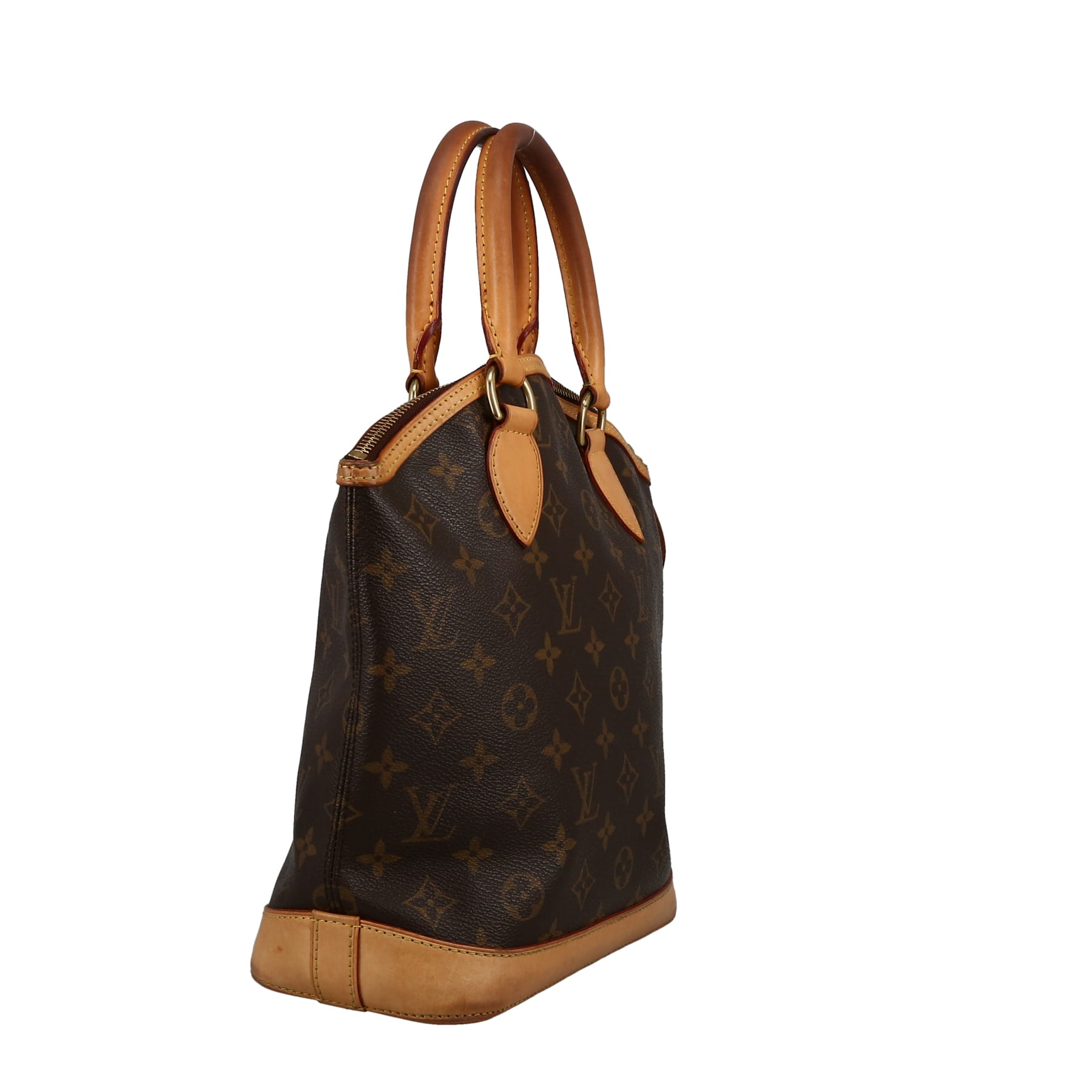 Sac à main Louis Vuitton  Lockit en toile monogram et cuir naturel