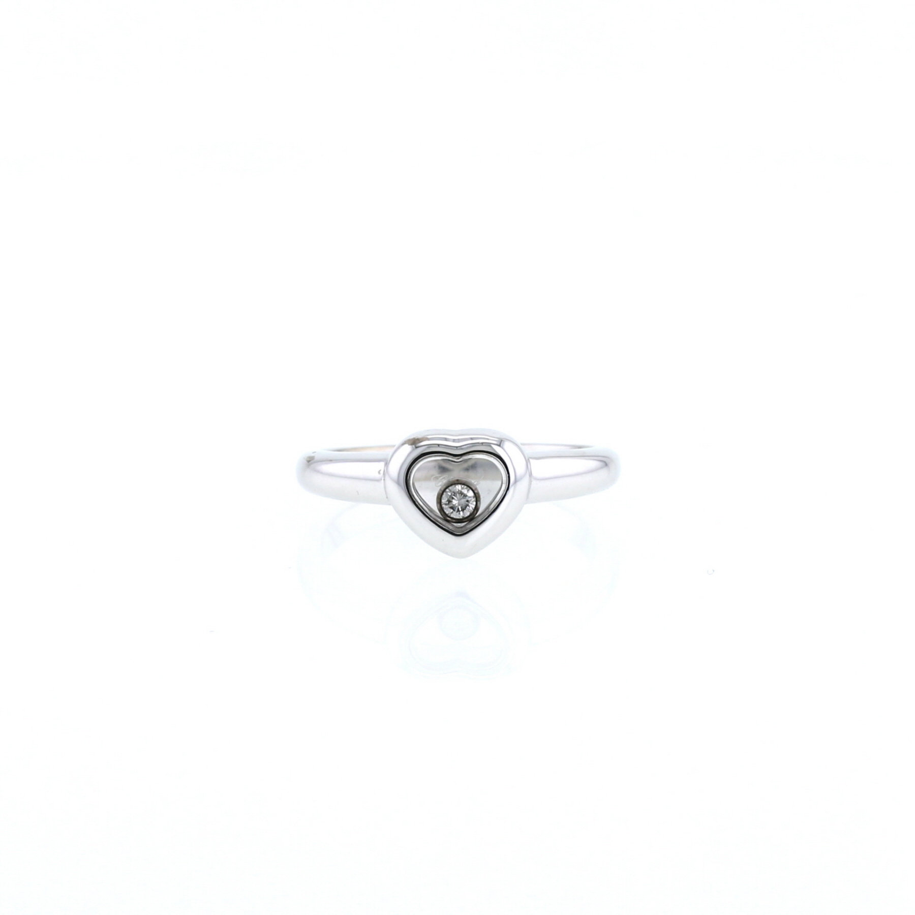 Bague Chopard Happy Diamonds en or blanc et diamant - 360