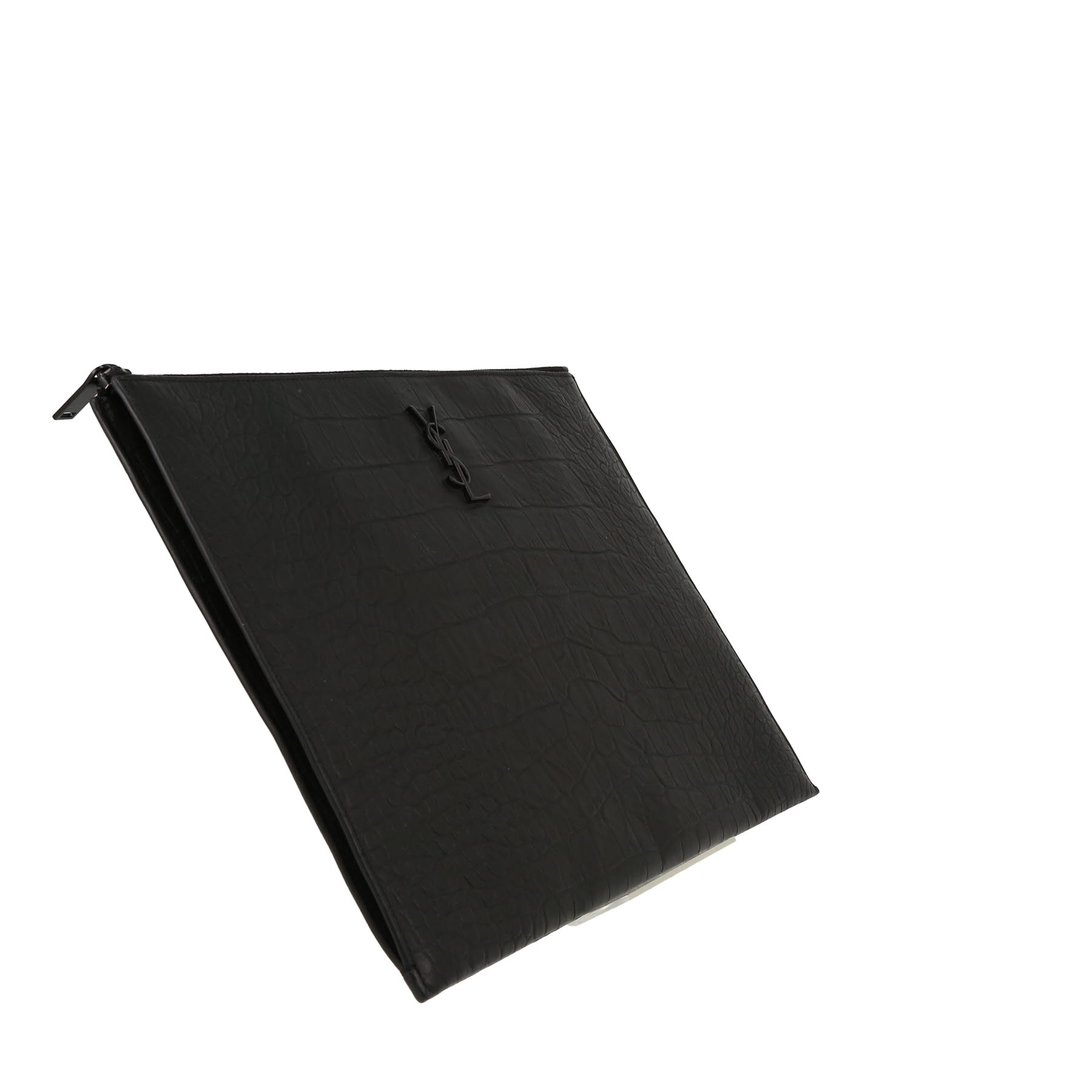 Saint Laurent   pouch  in black leather