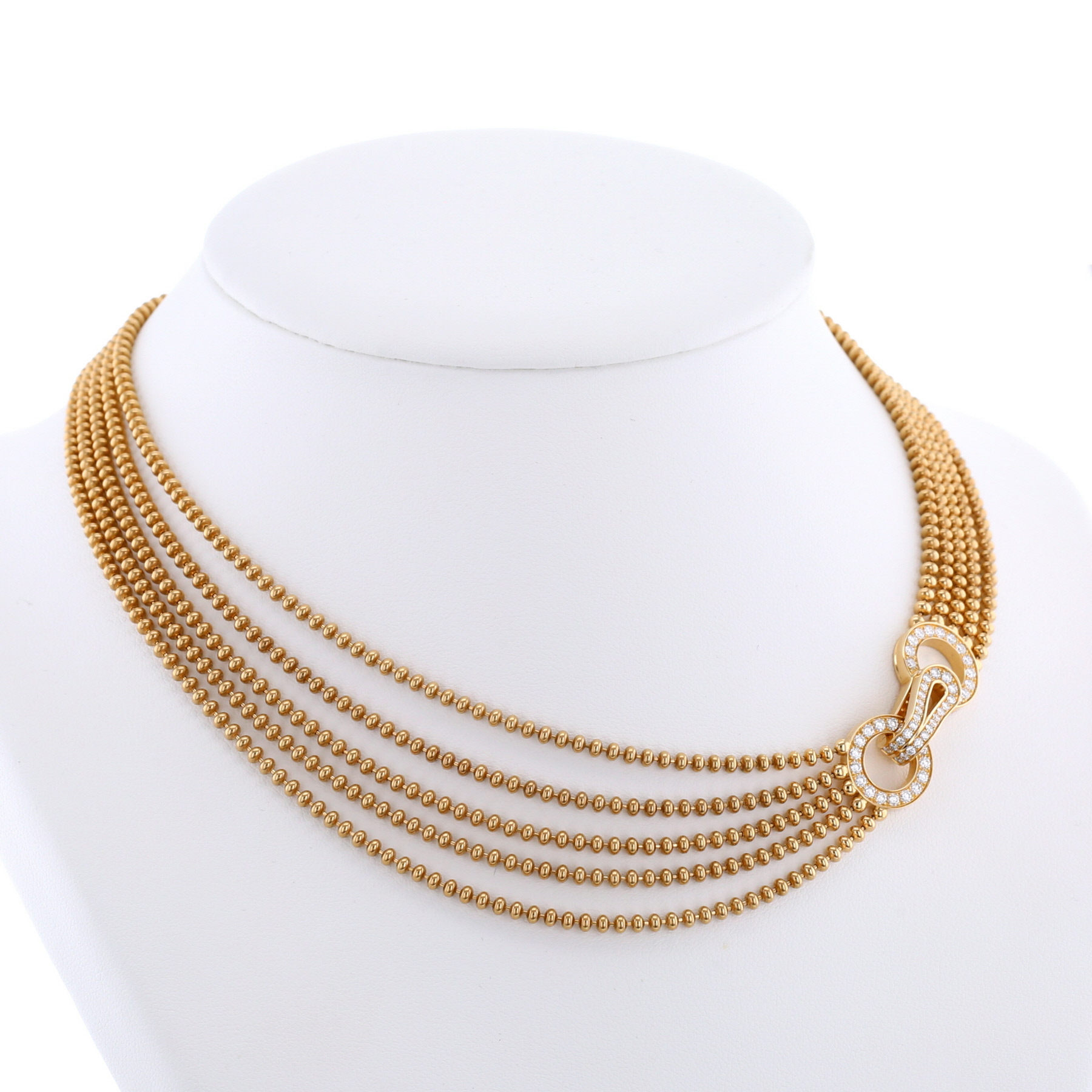 Collana Cartier Agrafe in oro rosa e diamanti