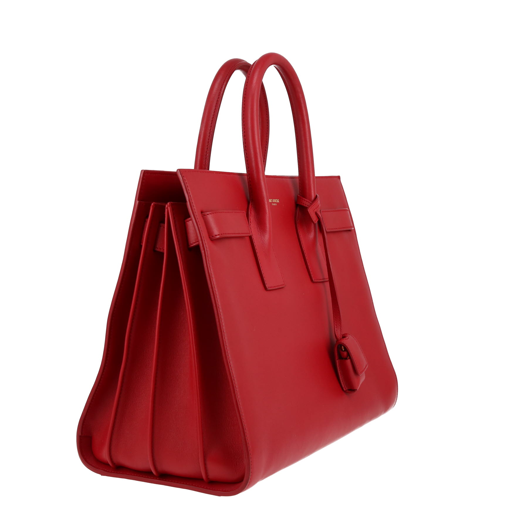 Saint Laurent  Sac de jour small model  handbag  in red leather