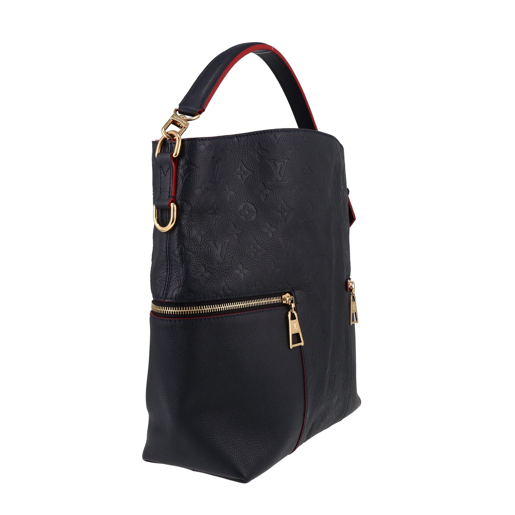 Louis Vuitton  Delightful bag worn on the shoulder or carried in the hand  in navy blue empreinte monogram leather