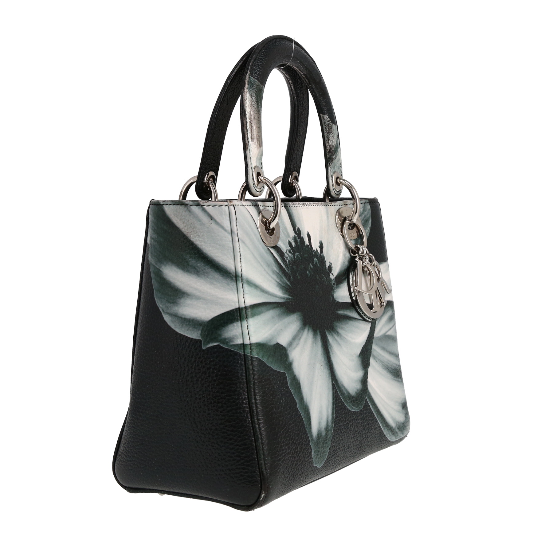 Dior  Lady Dior handbag  in black leather