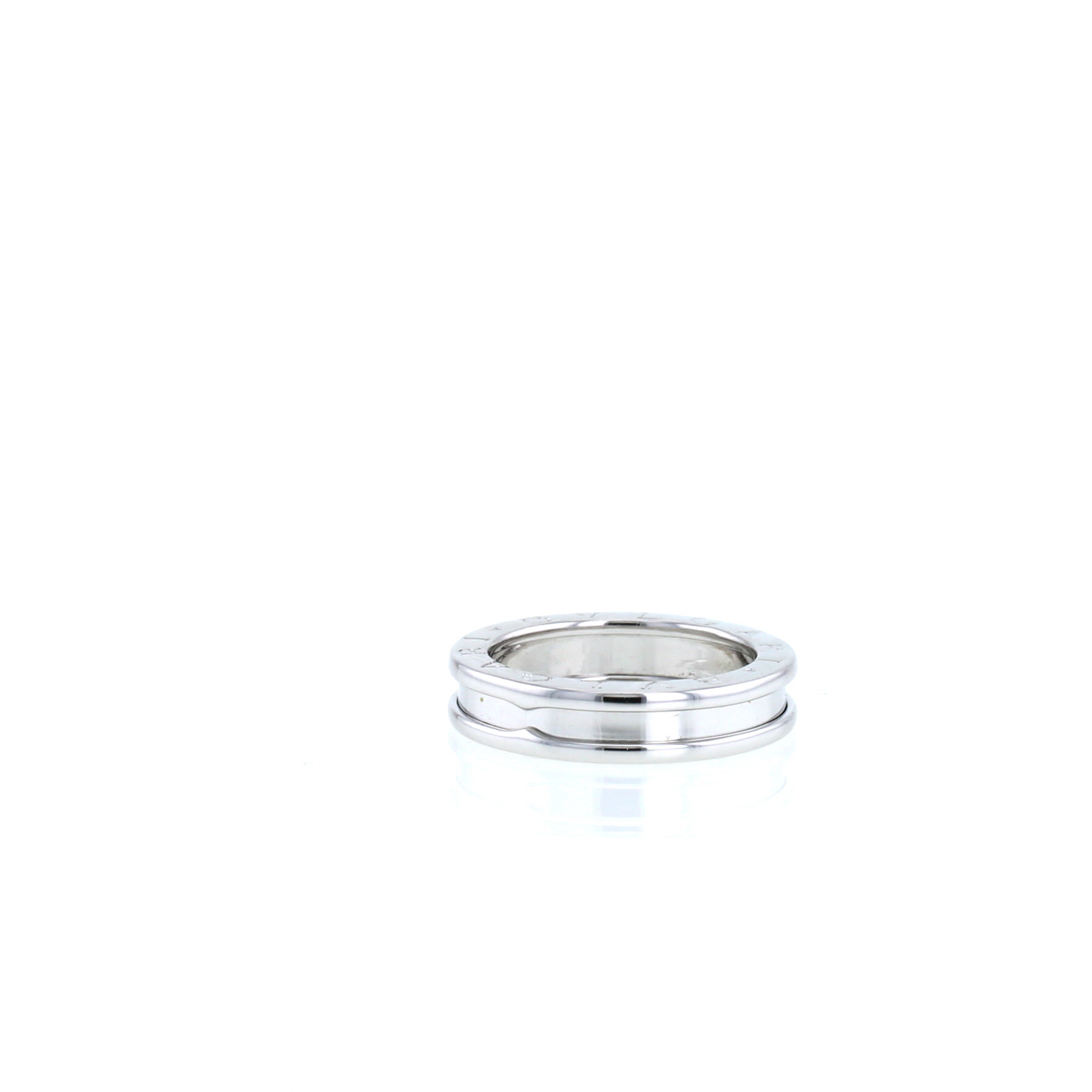 Bague Bulgari  petit modèle en or blanc, taille 50
