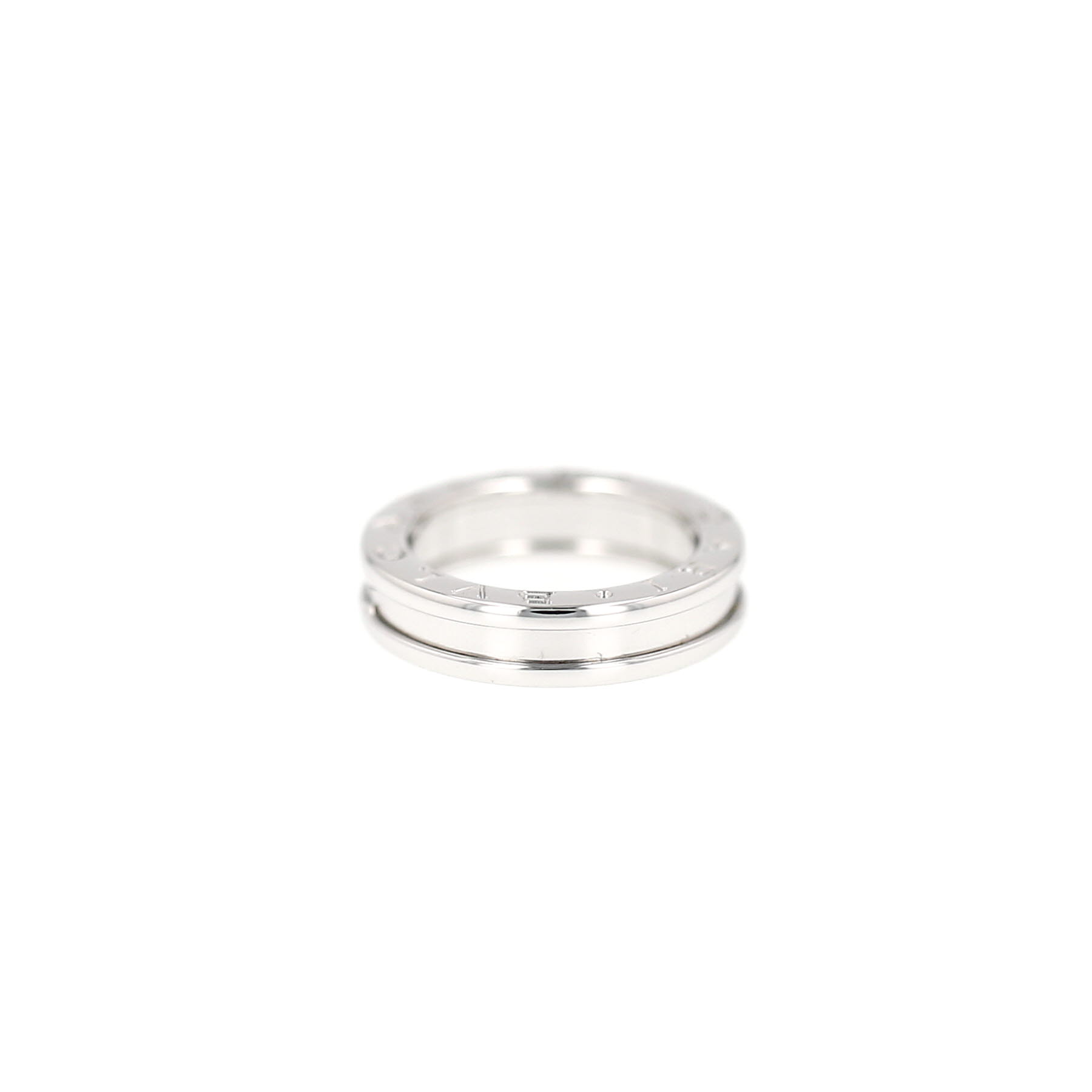 Bague Bulgari B.Zero1 petit modèle en or blanc, taille 50