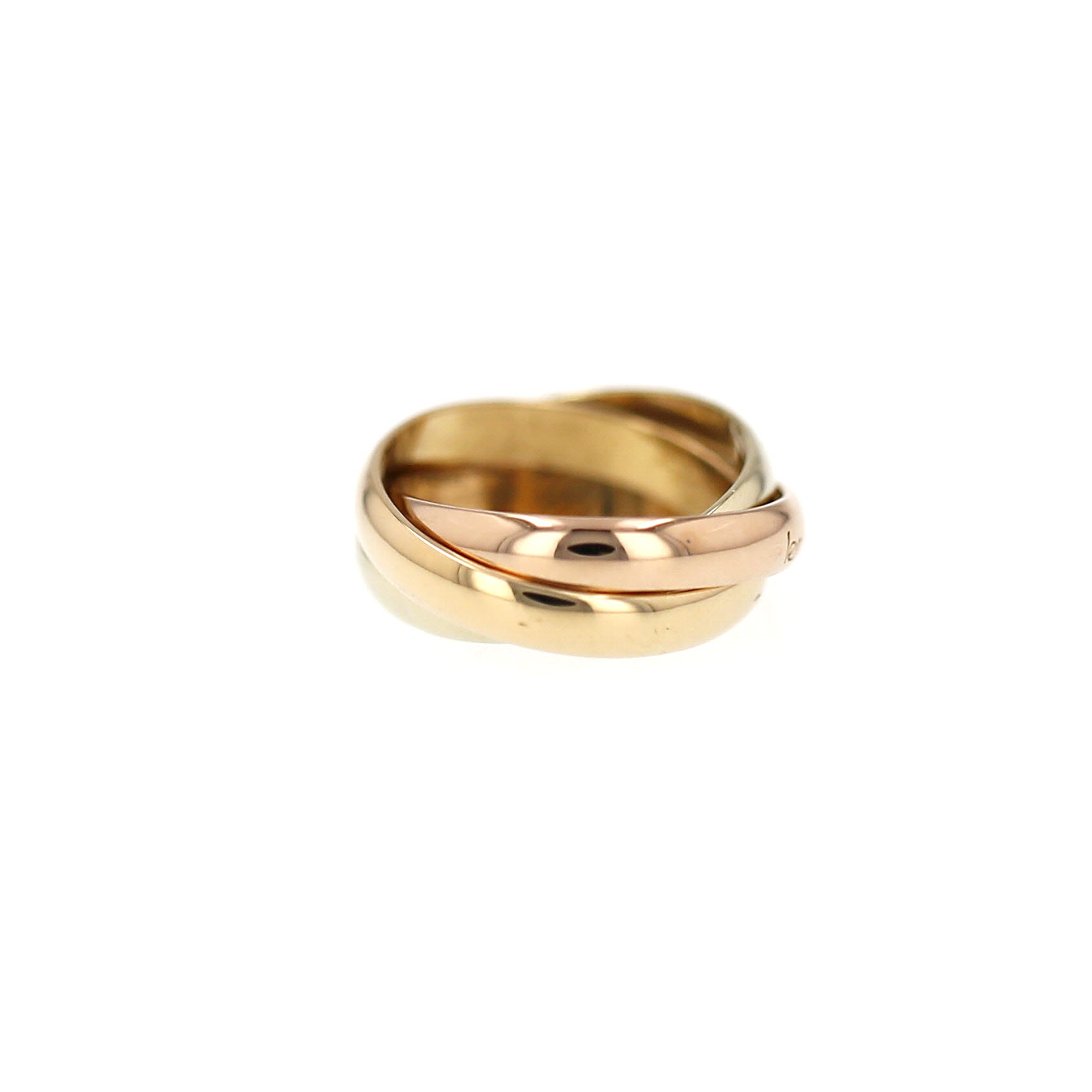 Cartier Trinity "les Must de Cartier" medium model ring in 3 golds, size 51