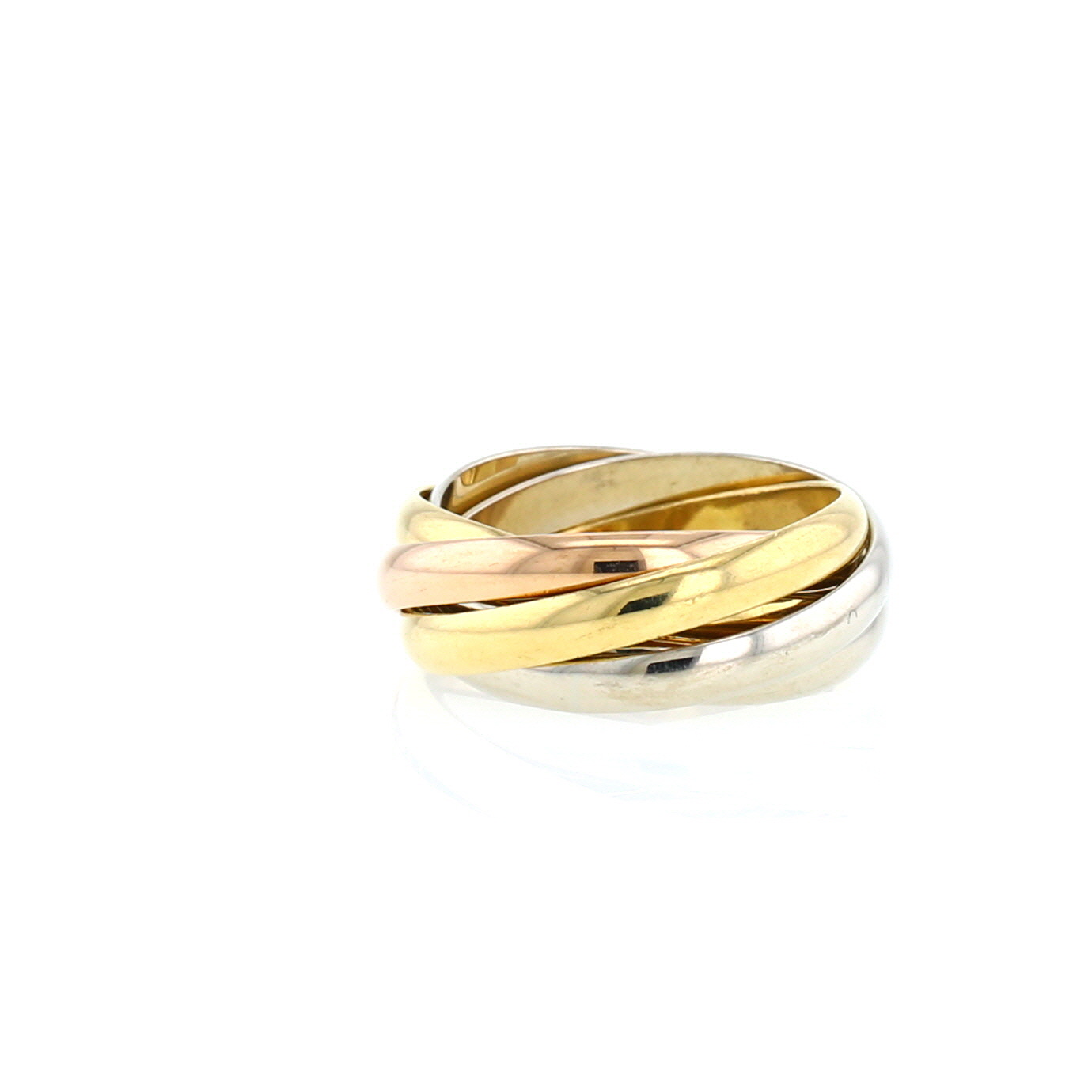 Bague Cartier Trinity Semainier en 3 ors, taille 54