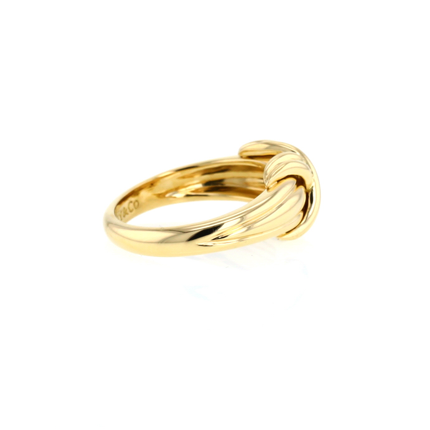 Tiffany 
Co Rope ring in yellow gold
